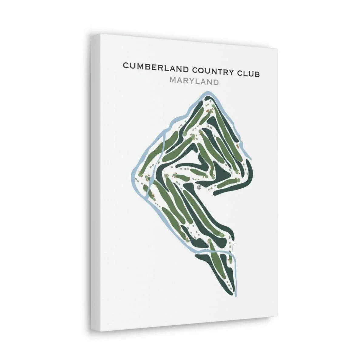 Cumberland Country Club, Maryland - Printed Golf Courses