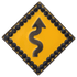 Caution Curves Ahead Crystal Ball Marker & Hat Clip by ReadyGOLF