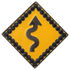 Caution Curves Ahead Crystal Ball Marker & Hat Clip by ReadyGOLF