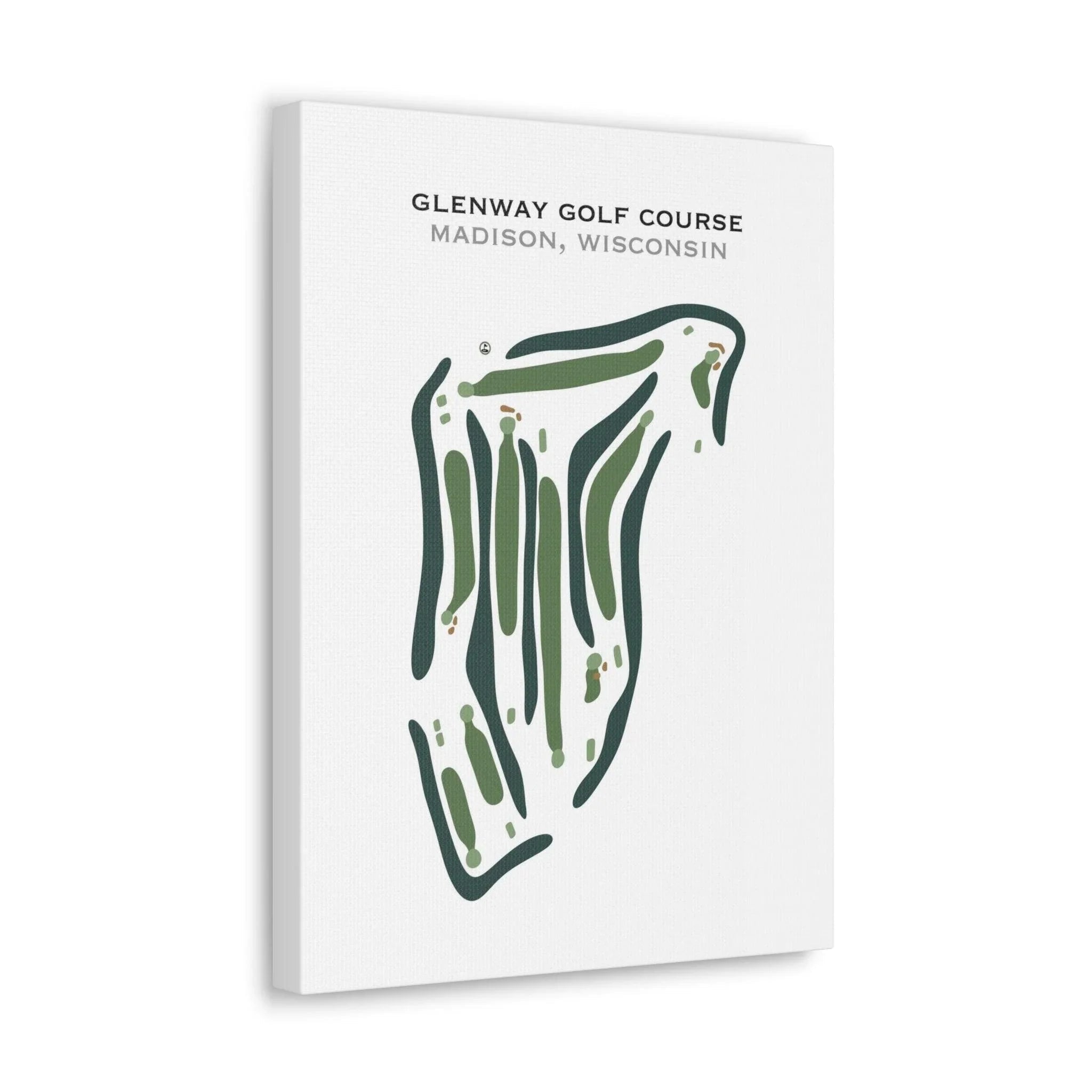Glenway Golf Course, Madison, Wisconsin - Printed Golf Course