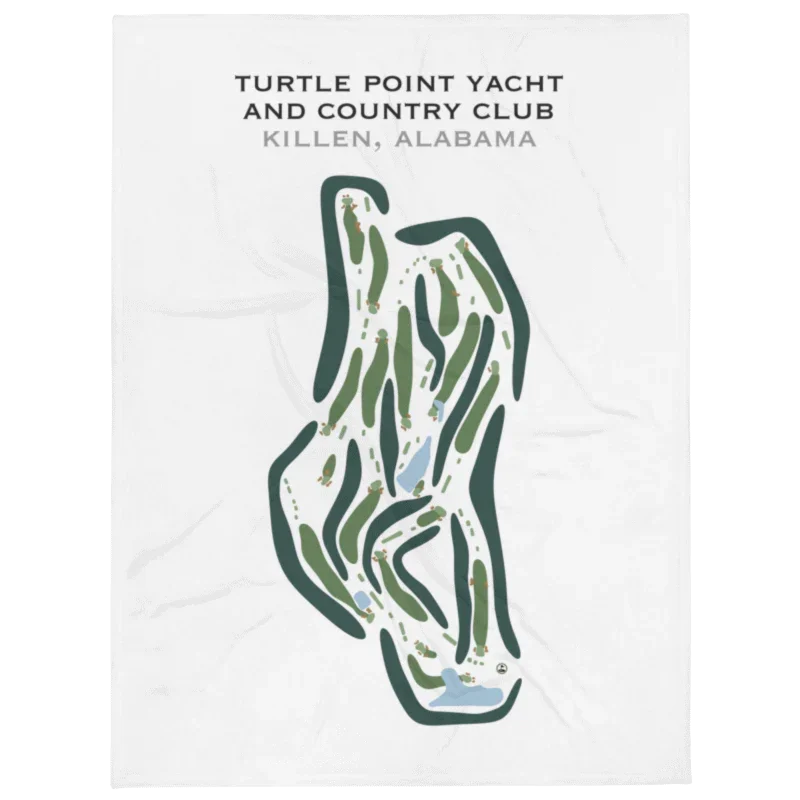 Turtle Point Yacht & Country Club, Killen, Alabama - Printed Golf Course