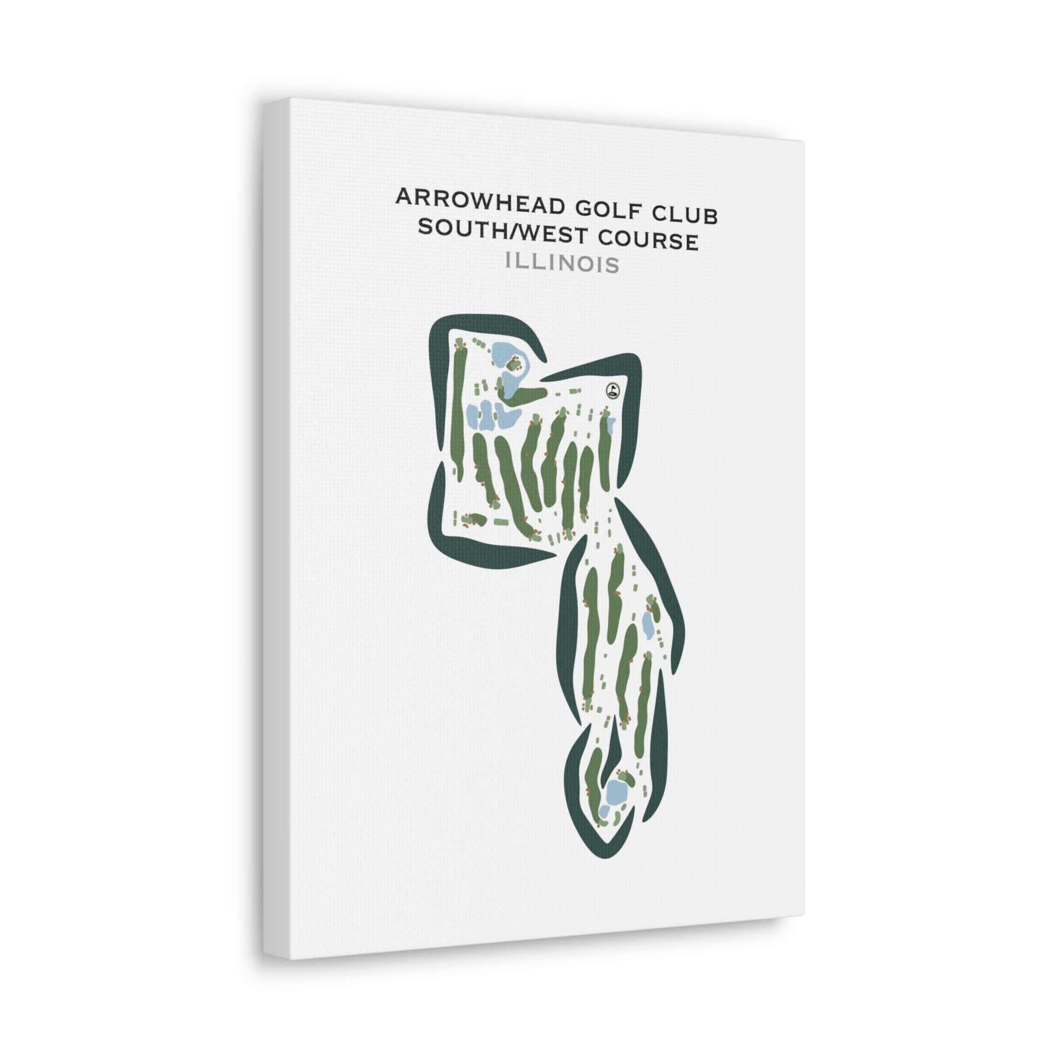 Arrowhead Country Club - South/West Course, Illinois - Printed Golf Courses