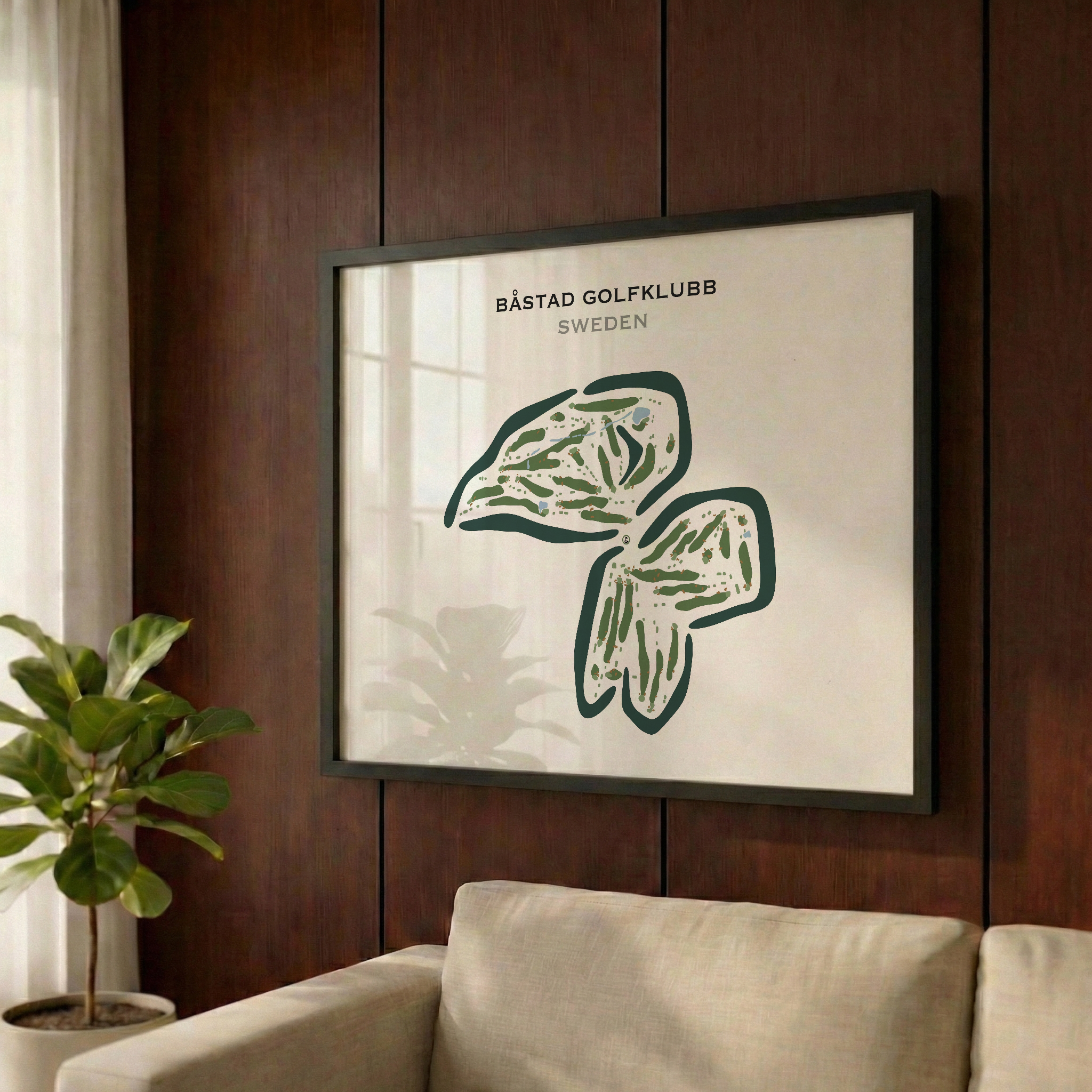 Båstad Golfklubb, Sweden - Printed Golf Courses