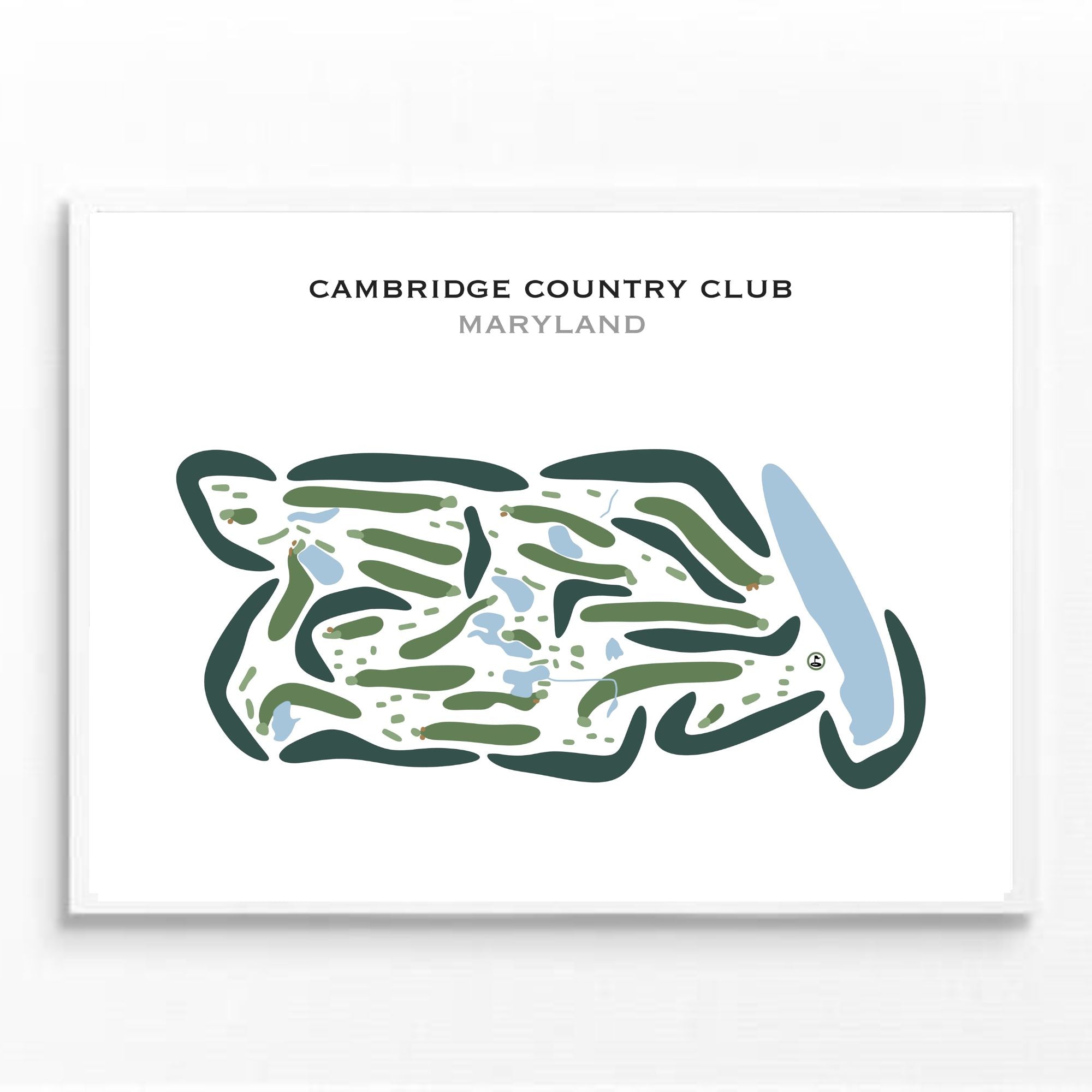 Cambridge Country Club, Maryland - Printed Golf Courses