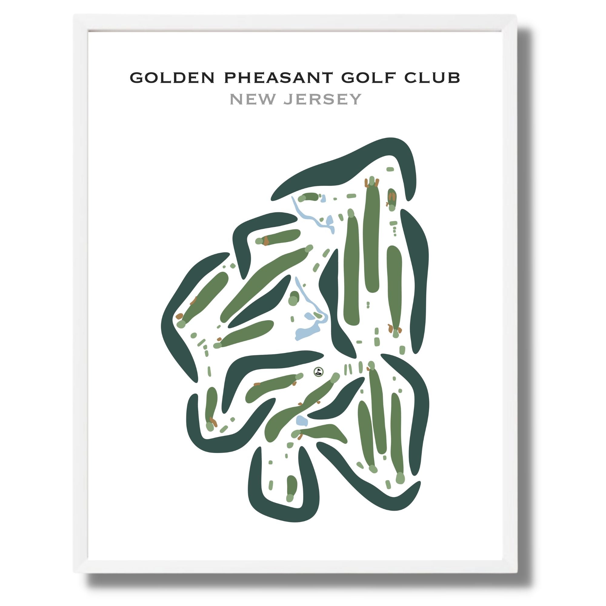 Golden Pheasant Golf Club, New Jersey - Printed Golf Courses