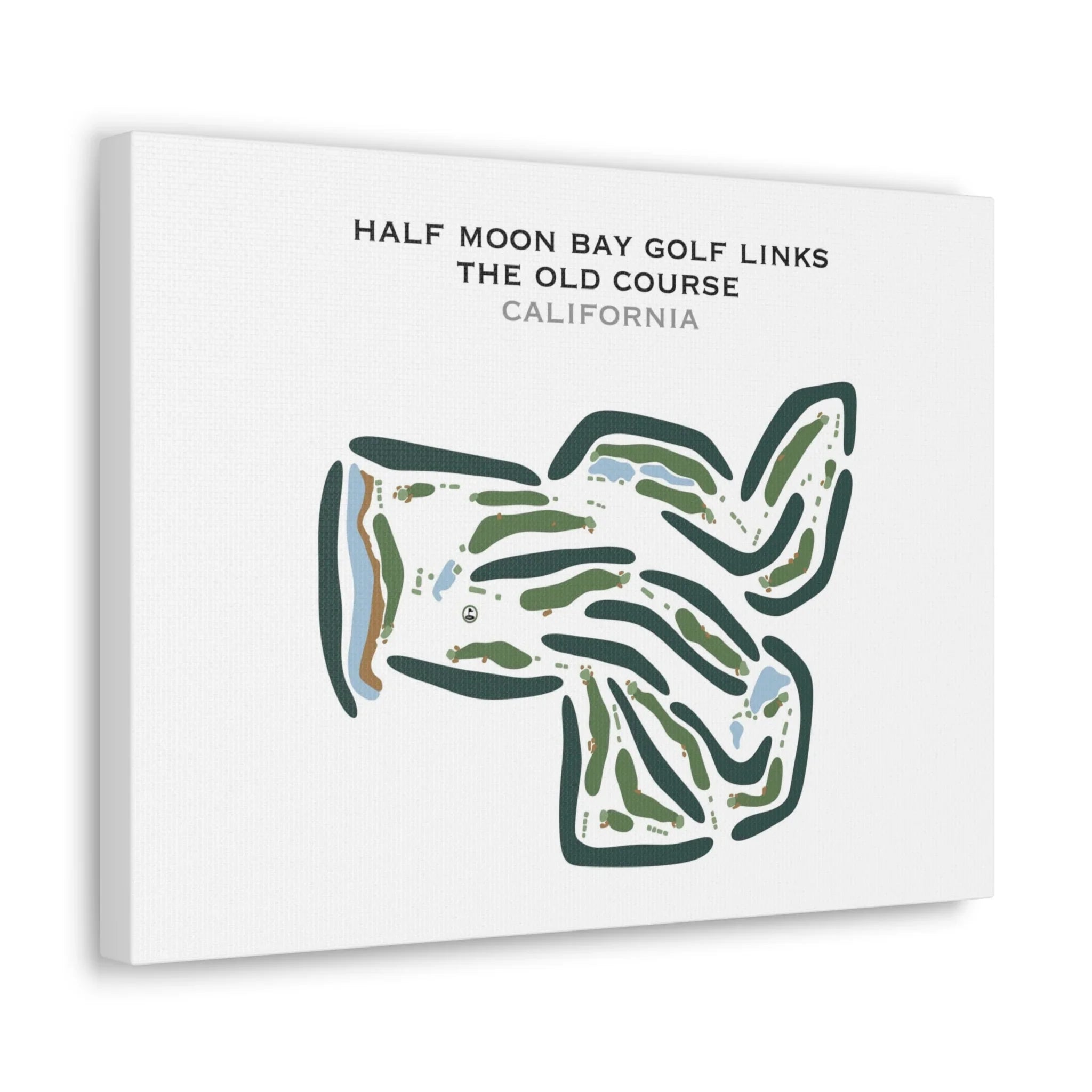 Half Moon Bay Golf Links - Old Course, California - Printed Golf Courses