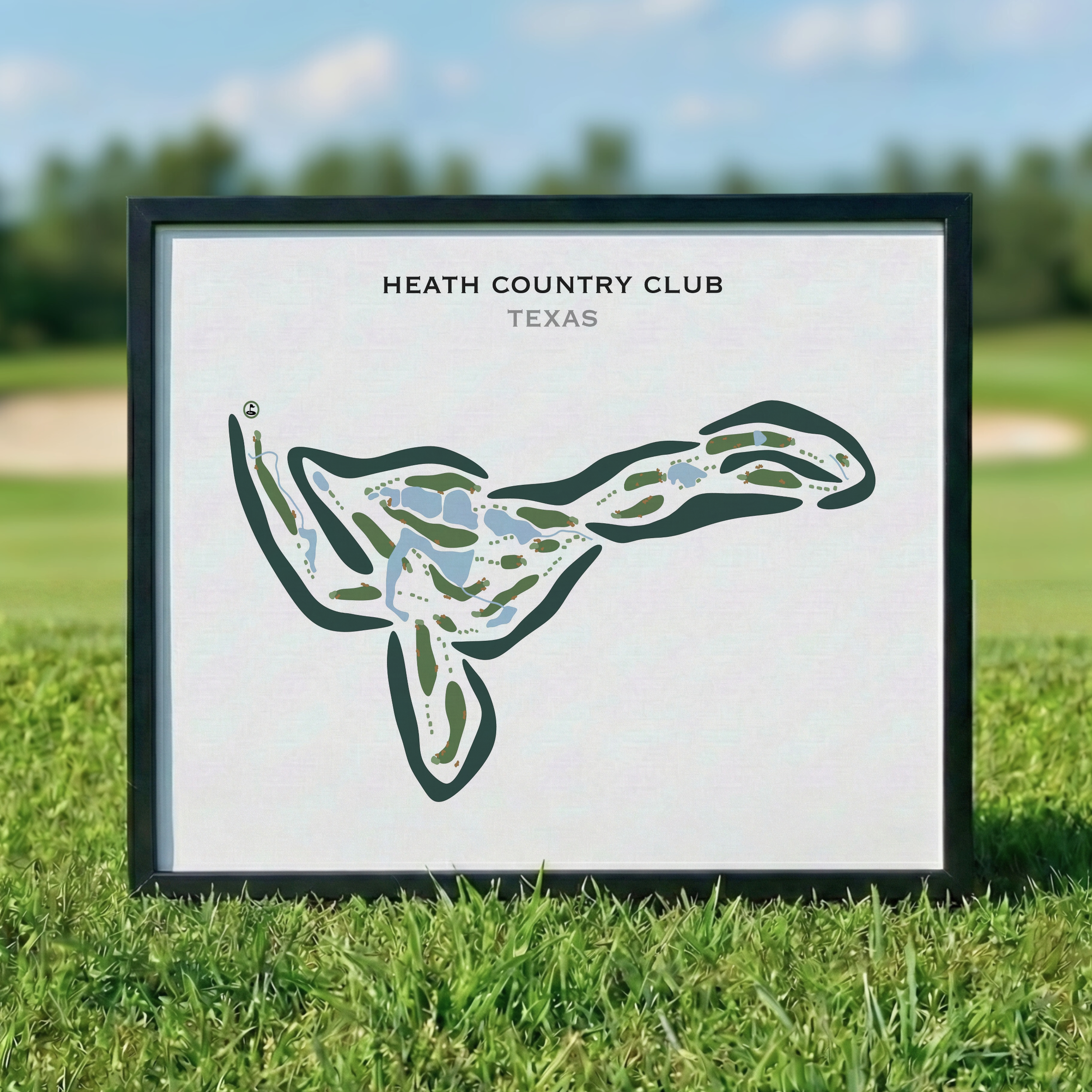 Heath Country Club, Texas - Printed Golf Courses
