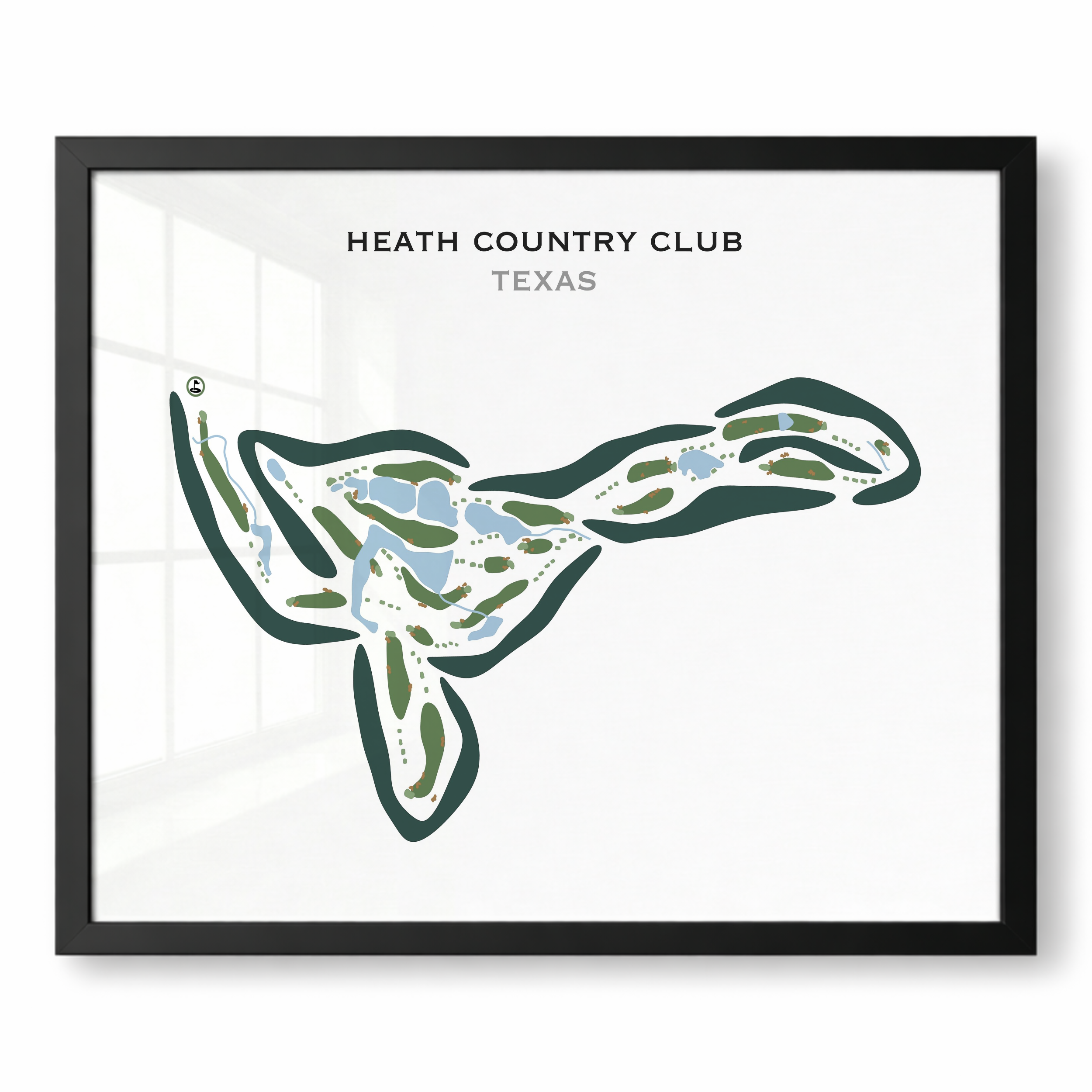 Heath Country Club, Texas - Printed Golf Courses