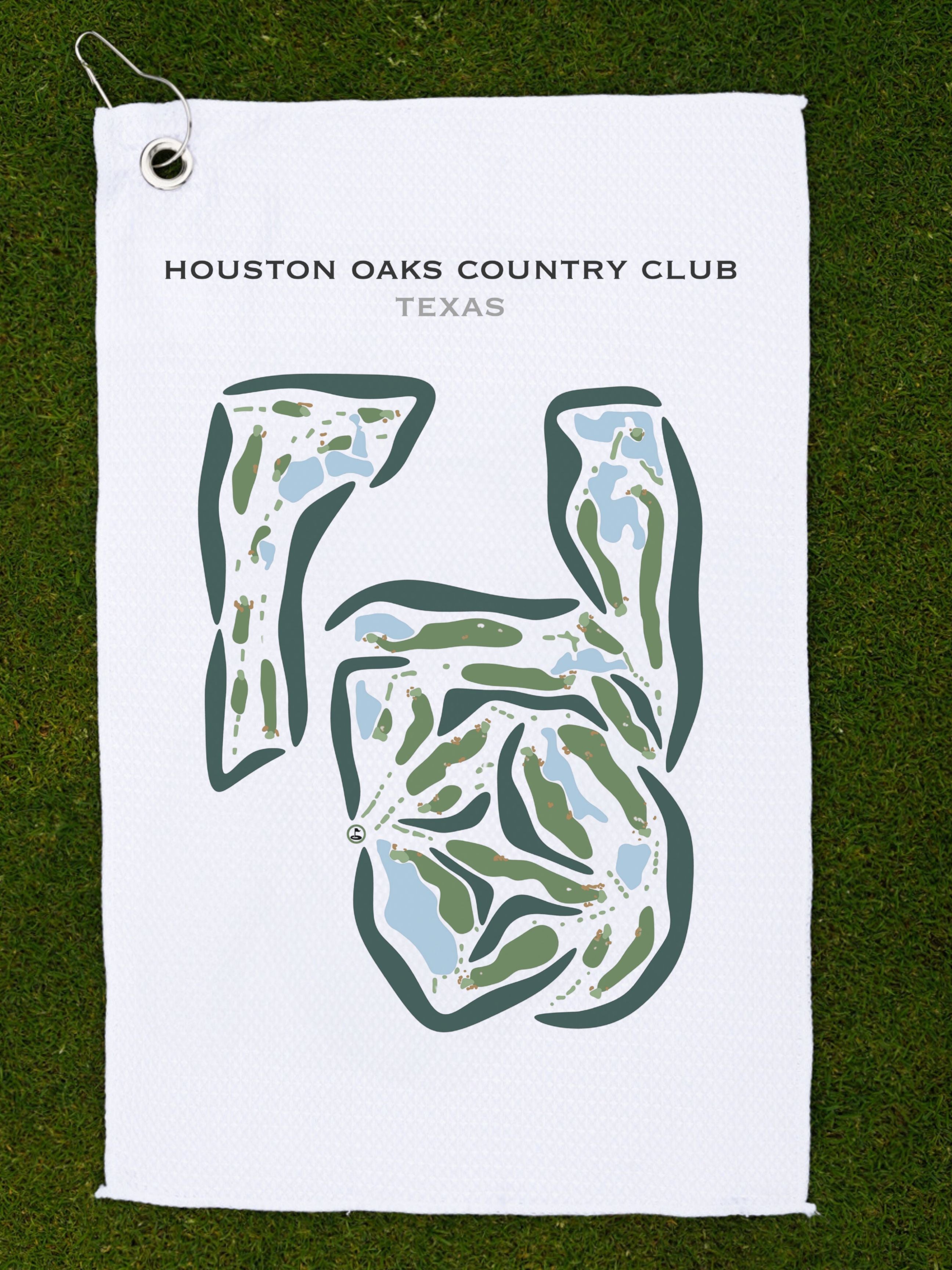 Houston Oaks Country Club, Texas - Printed Golf Courses