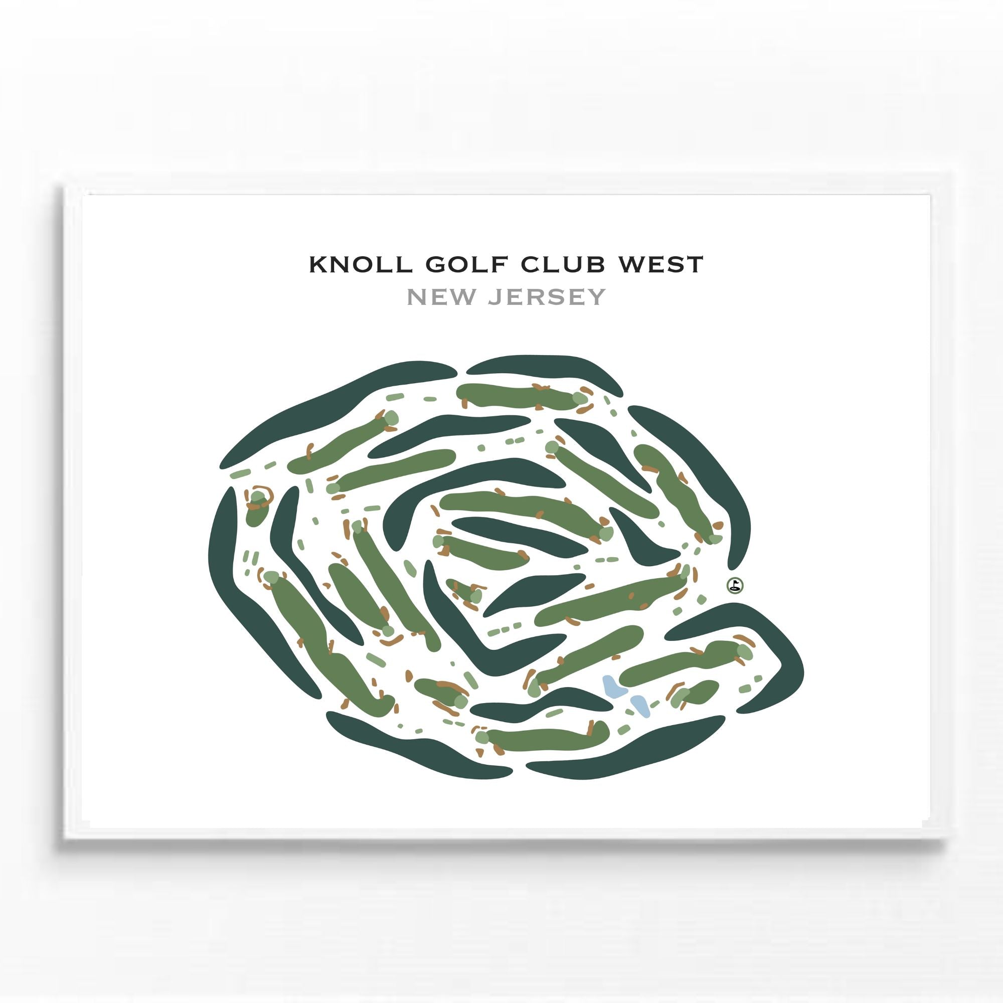 Knoll Golf Club West, New Jersey (Updated Course) - Printed Golf Courses