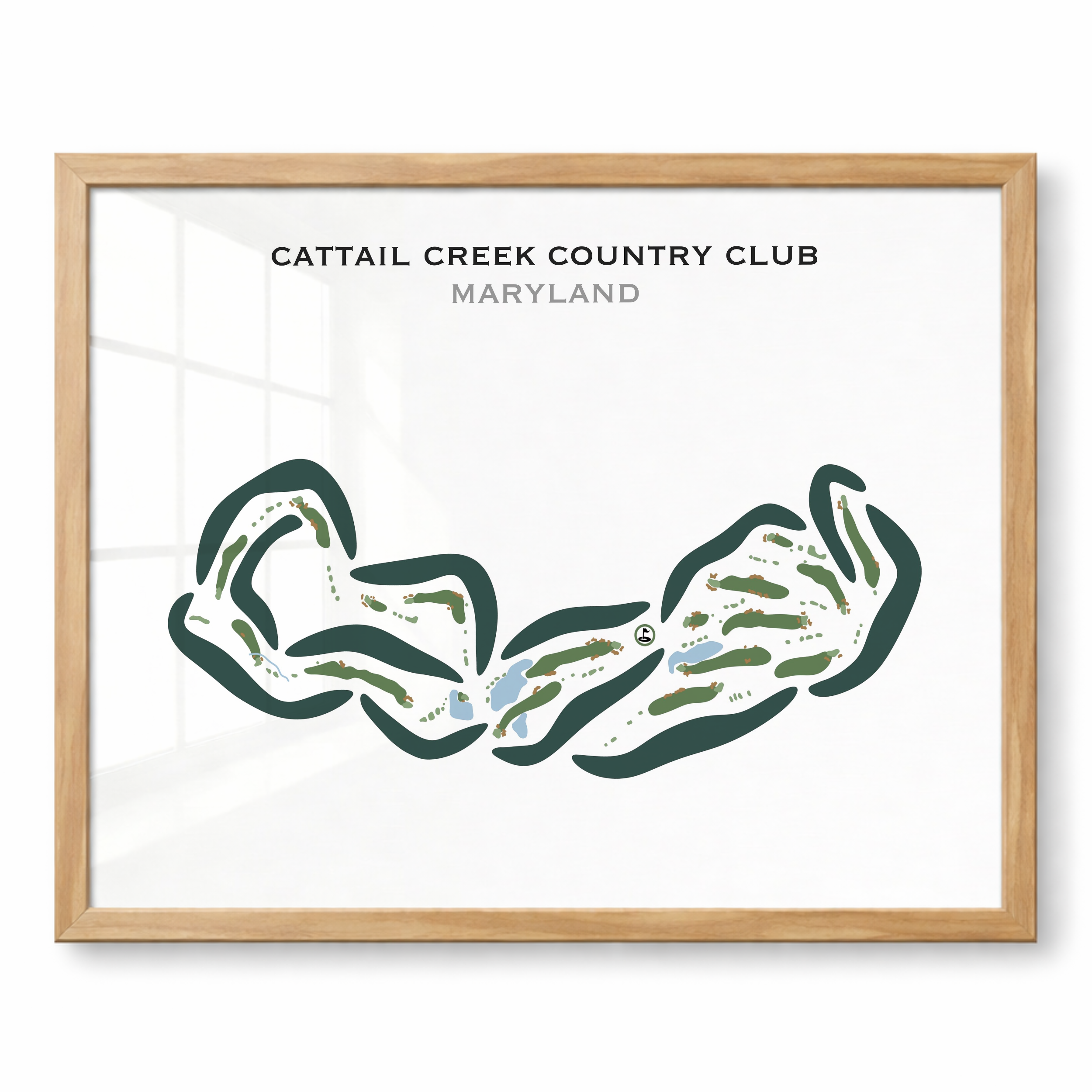 Cattail Creek Country Club, Maryland - Printed Golf Courses