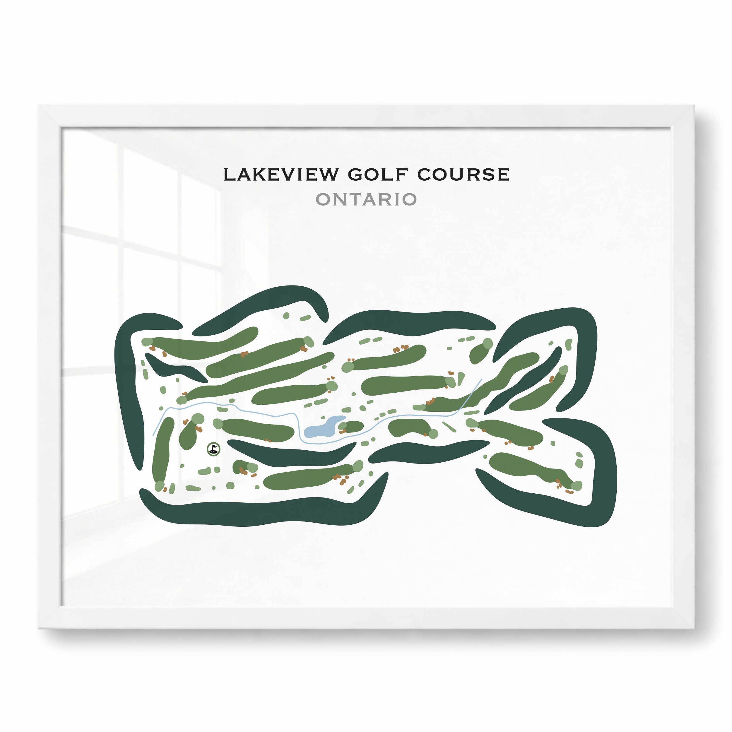 Lakeview Golf Course, Canada - Printed Golf Courses