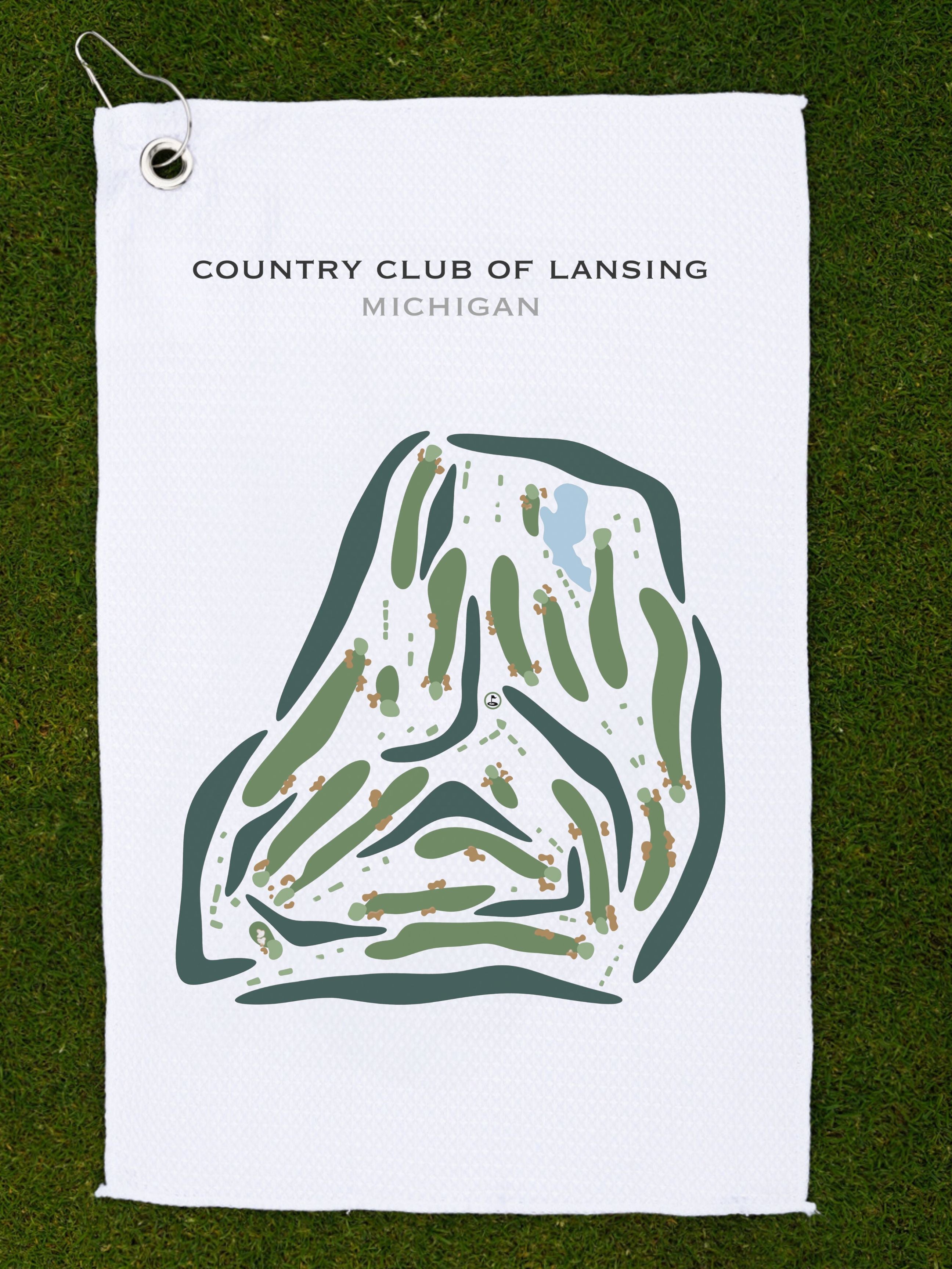 Country Club of Lansing, Michigan - Printed Golf Courses