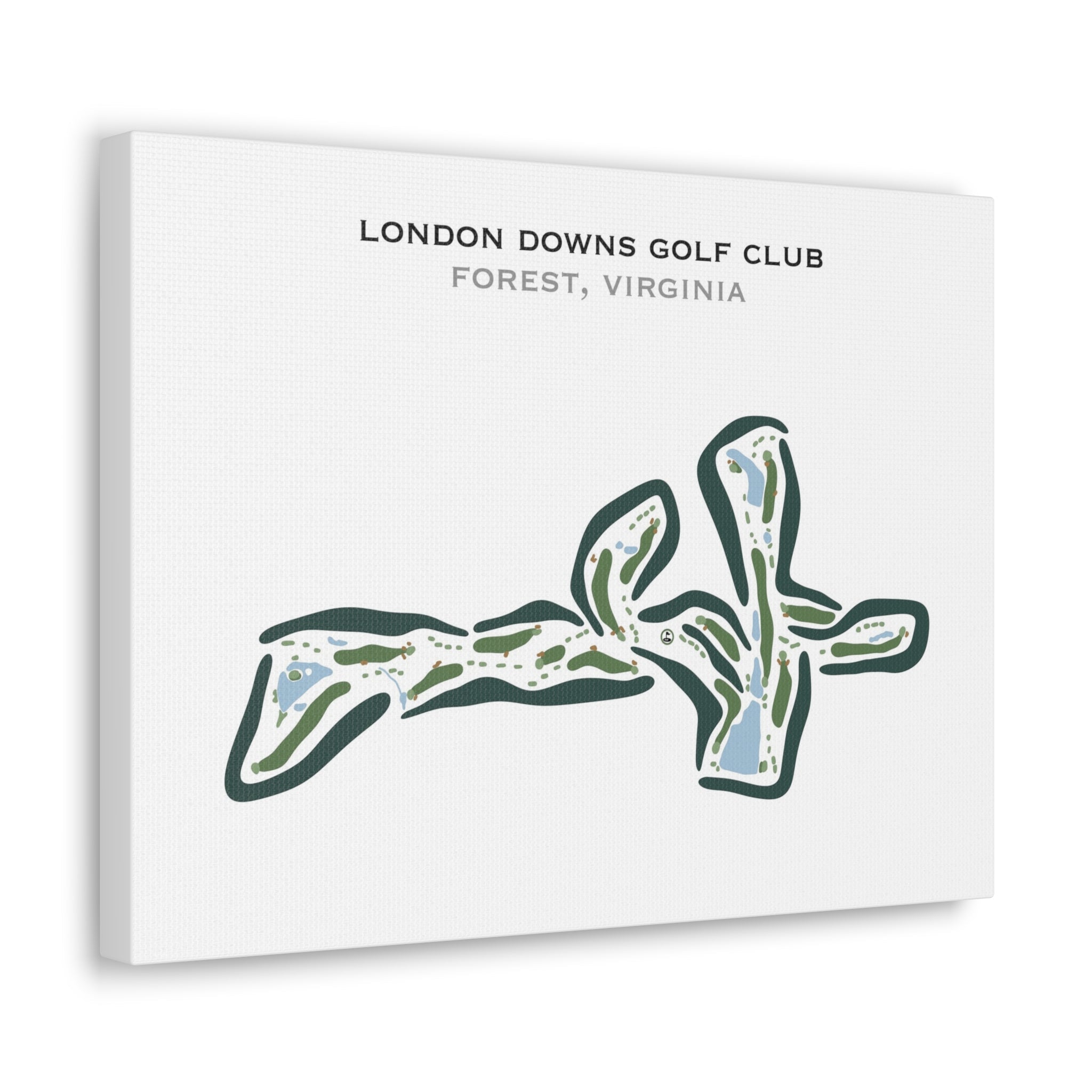 London Downs Golf Club, Forest, Virginia - Printed Golf Courses