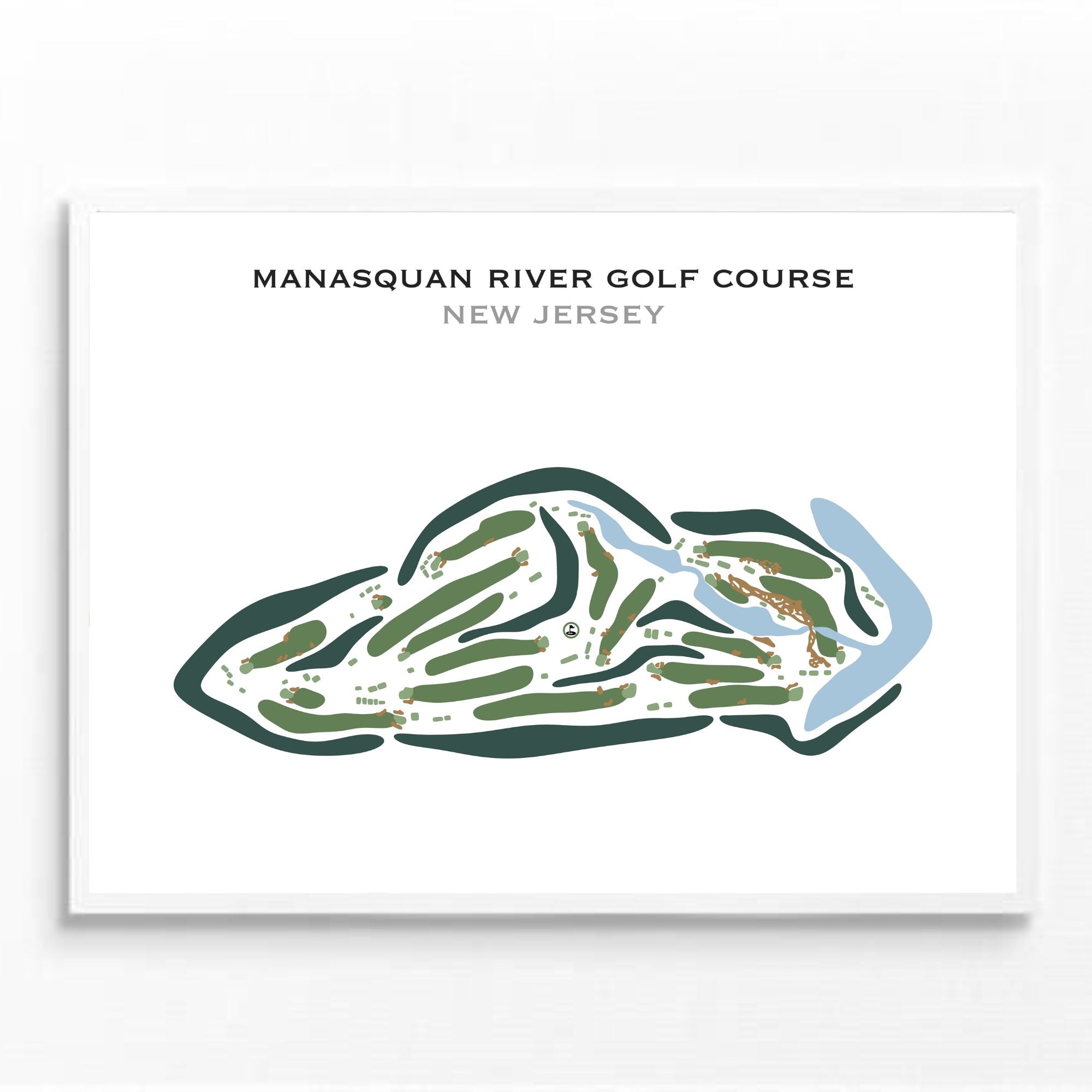 Manasquan River Golf Course, New Jersey - Printed Golf Courses