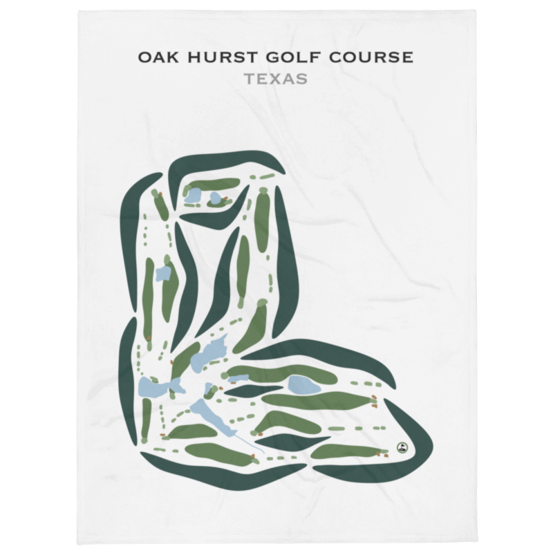 Oak Hurst Golf Course, Texas - Printed Golf Courses