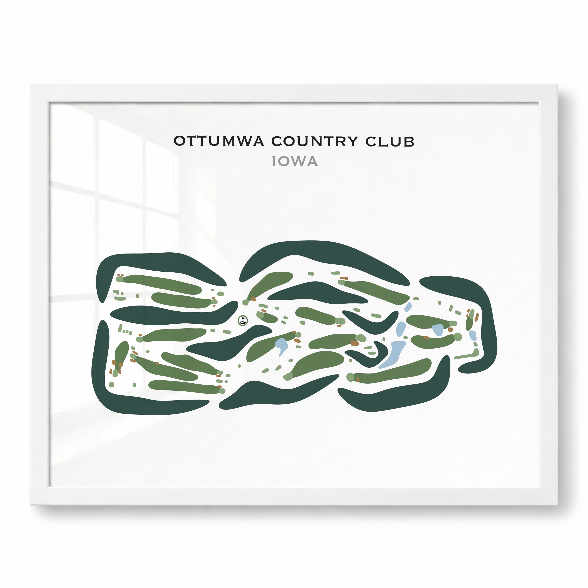Ottumwa Country Club, Iowa - Printed Golf Courses