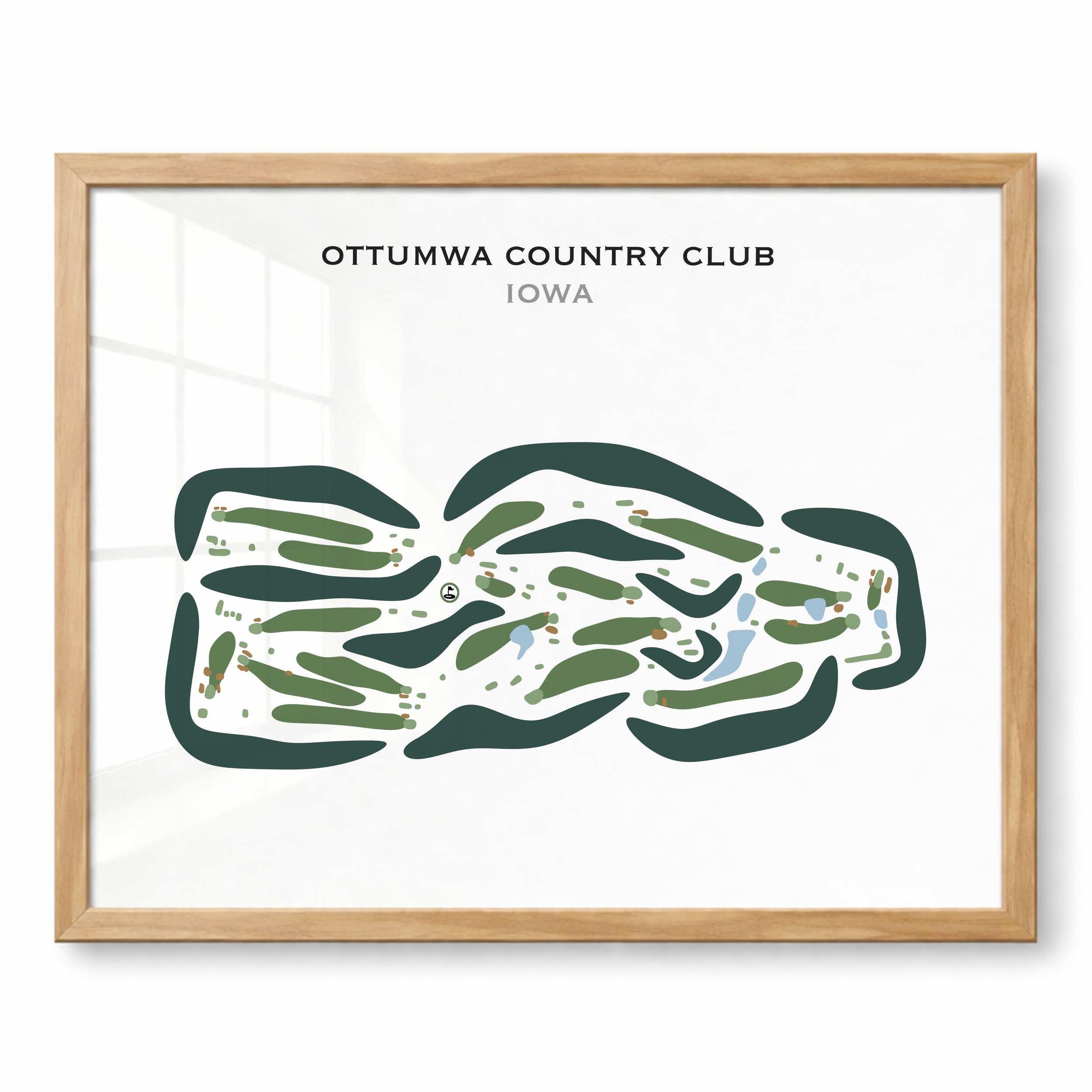 Ottumwa Country Club, Iowa - Printed Golf Courses