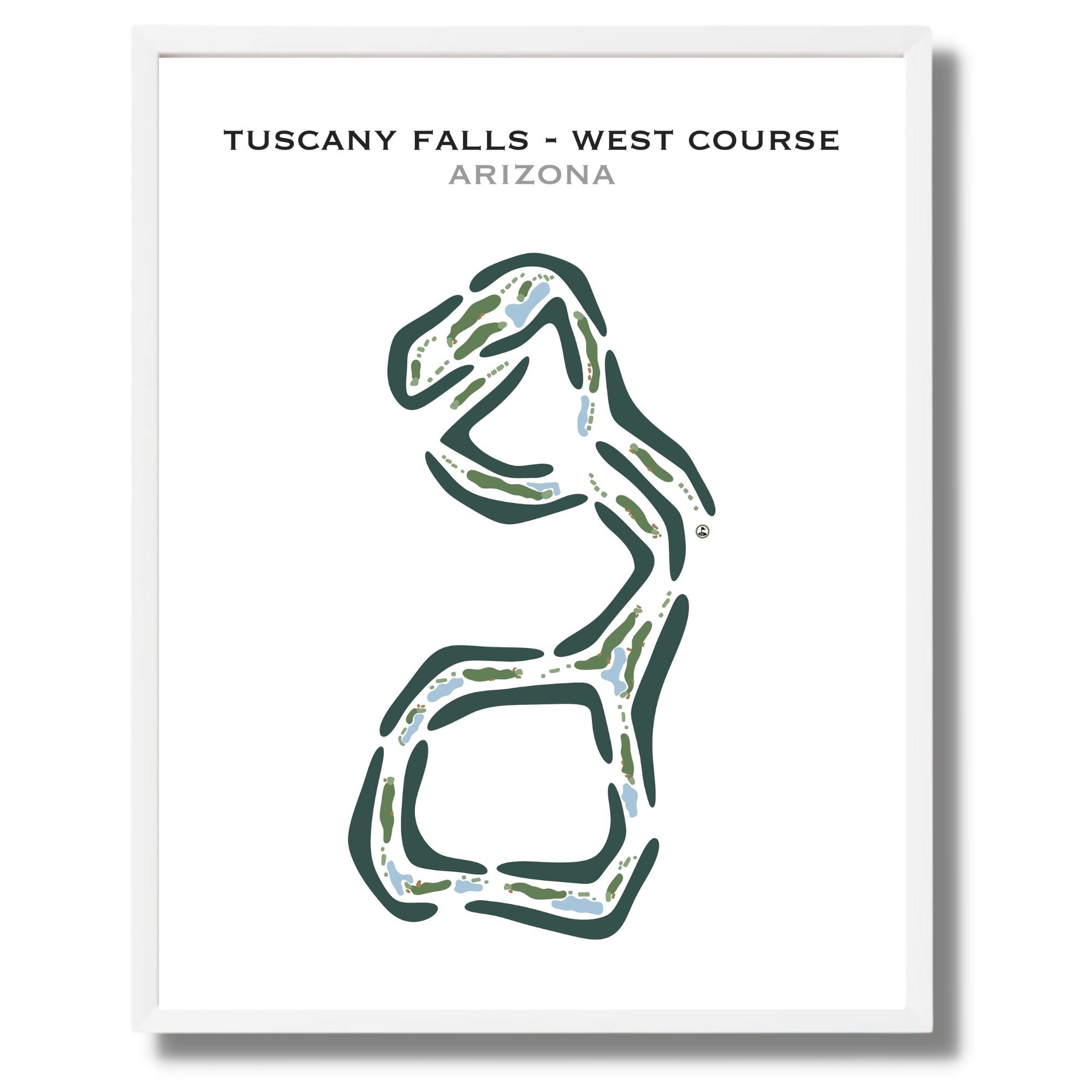 Tuscany Falls – West Course, Arizona - Printed Golf Courses