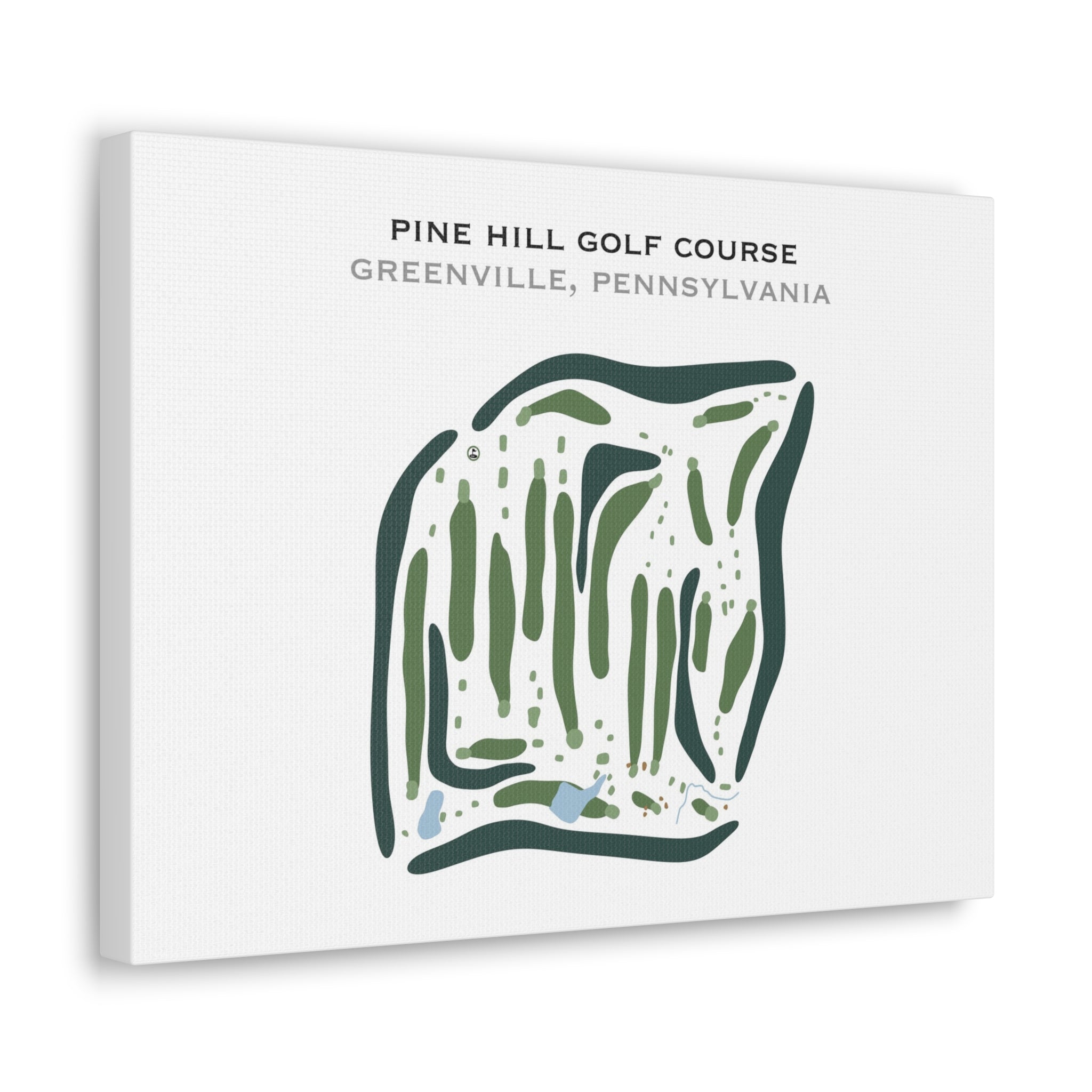 Pine Hill Golf Course, Greenville, Pennsylvania - Printed Golf Courses