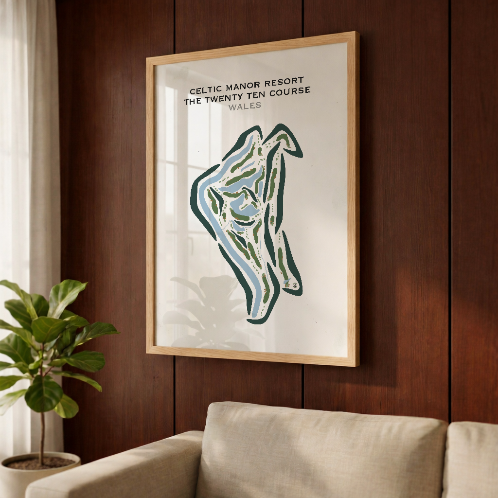 The Celtic Manor Resort - The Twenty Ten Course, Wales - Printed Golf Courses