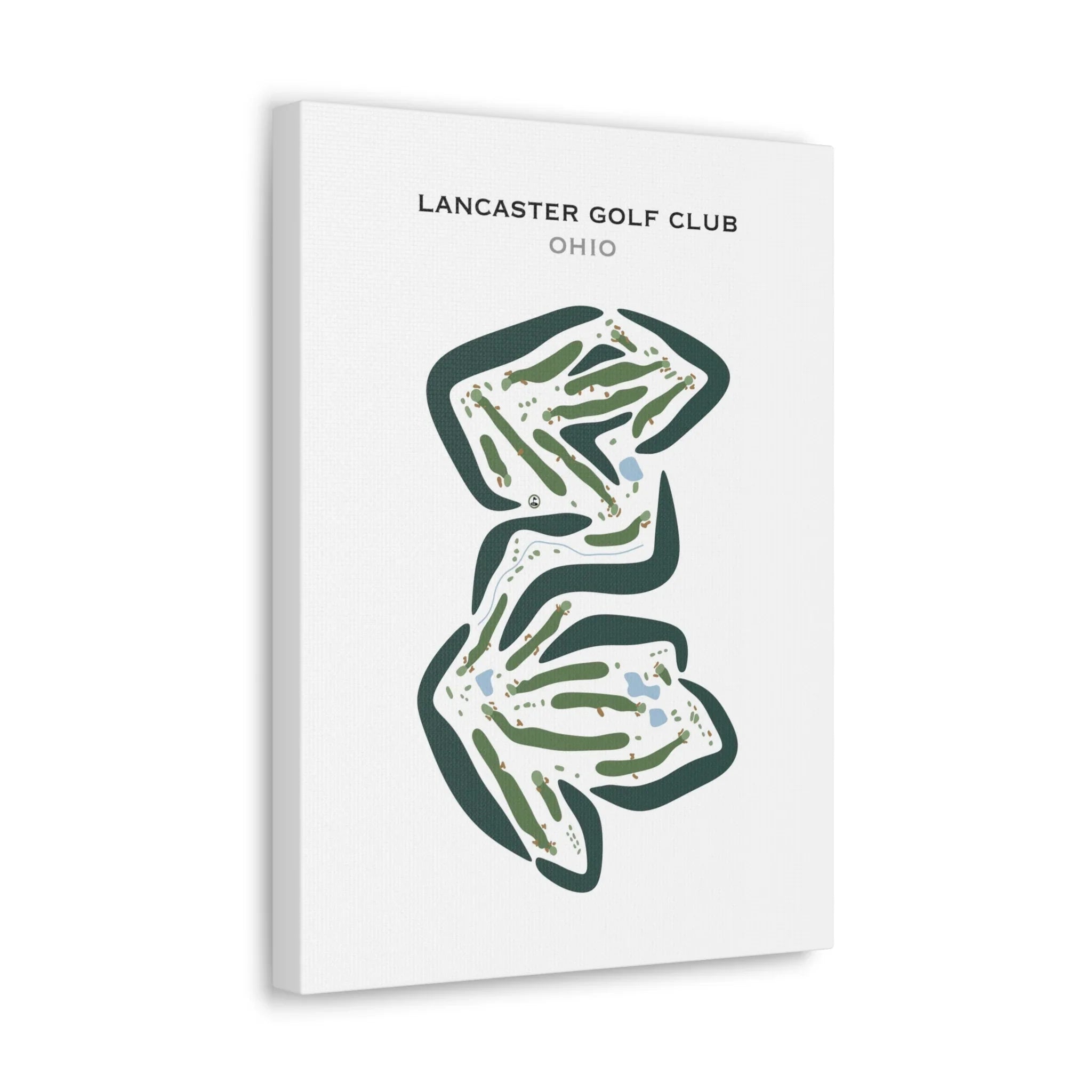 Lancaster Golf Club, Ohio (Portrait) - Printed Golf Courses