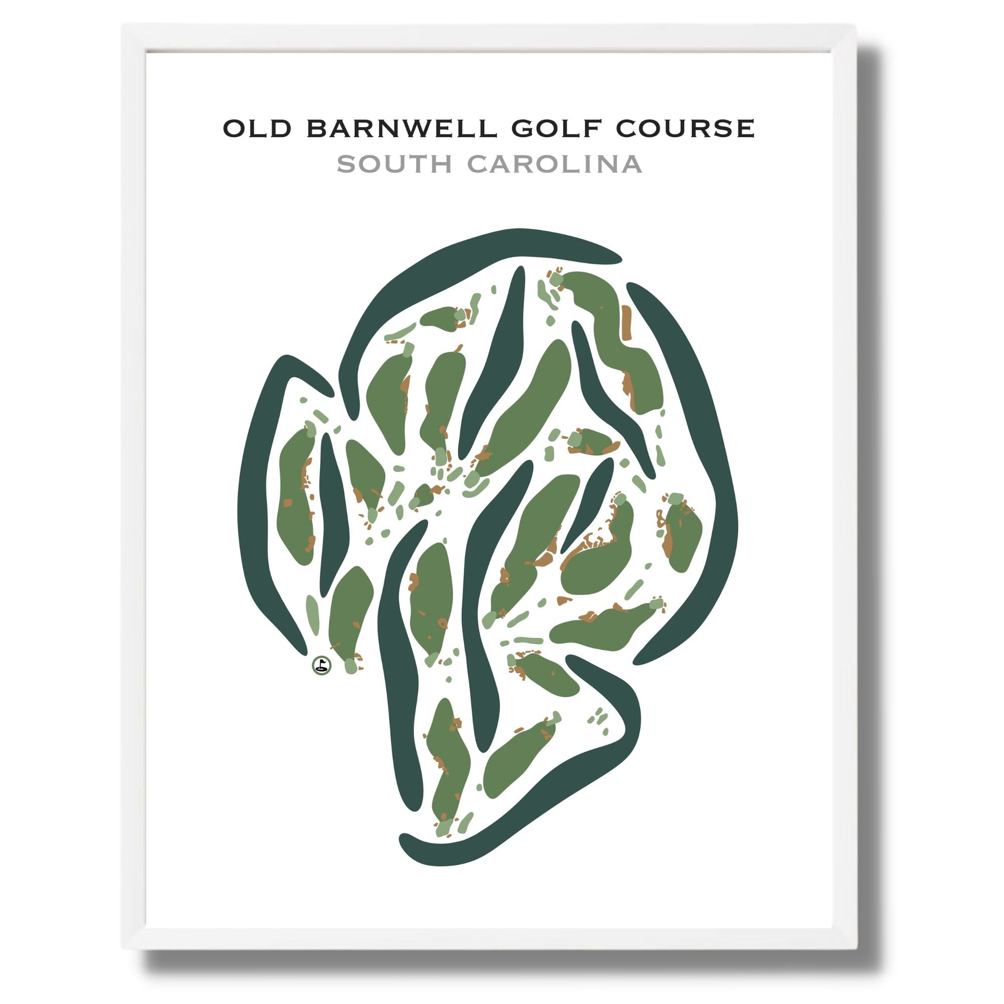 Old Barnwell Golf Course, South Carolina - Printed Golf Courses
