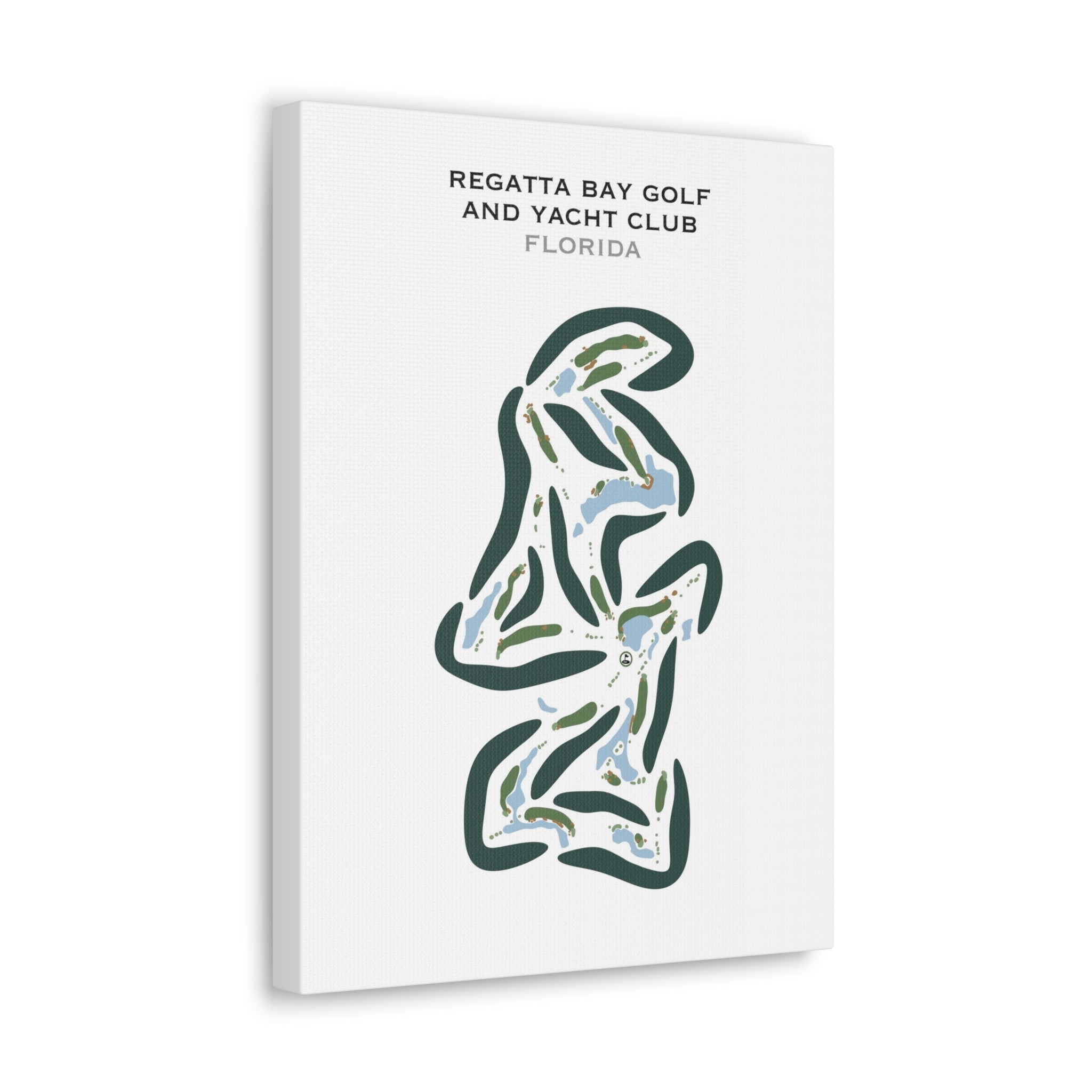 Regatta Bay Golf & Yacht Club, Florida (Portrait)- Printed Golf Courses