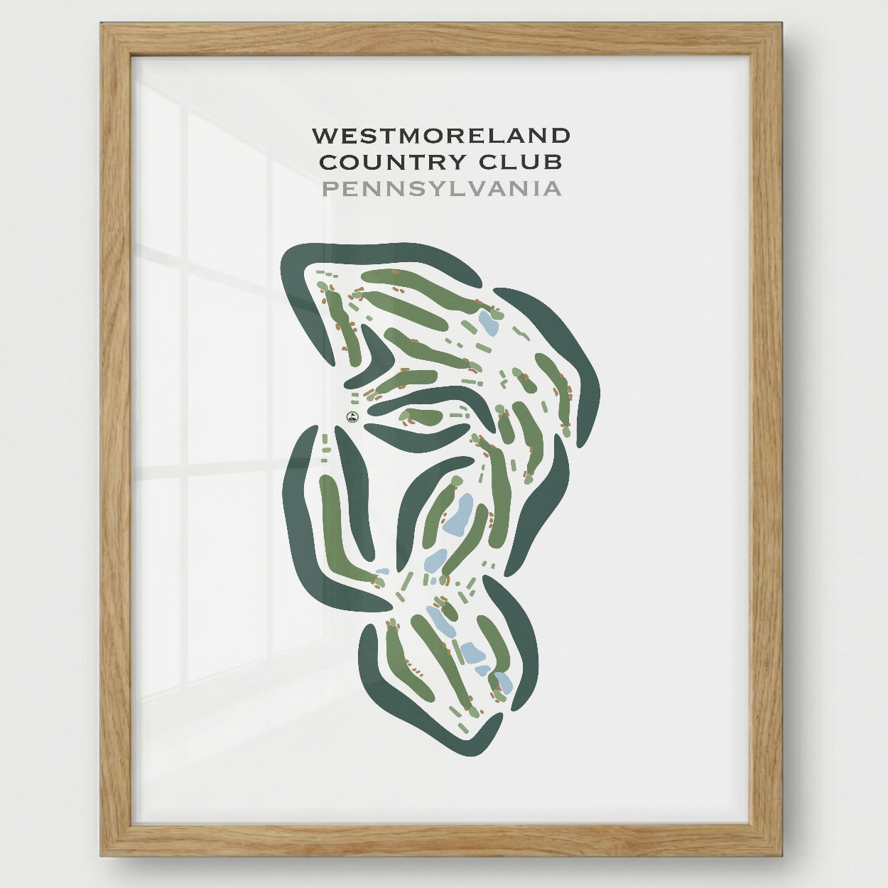 Westmoreland Country Club, Pennsylvania - Printed Golf Courses