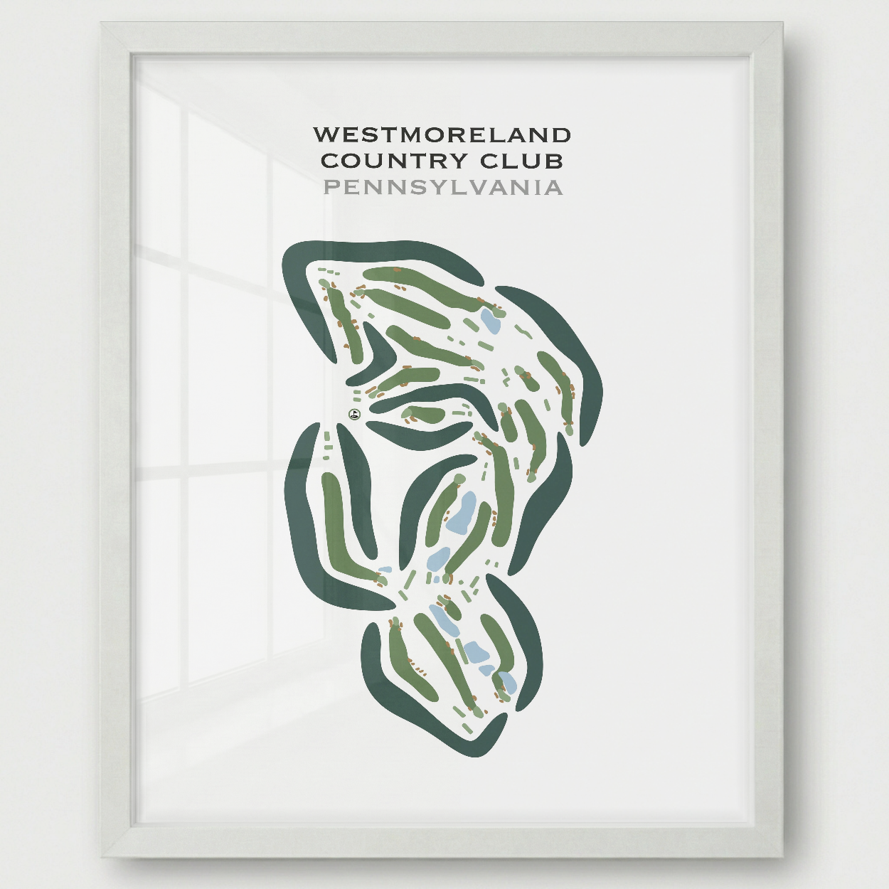 Westmoreland Country Club, Pennsylvania - Printed Golf Courses
