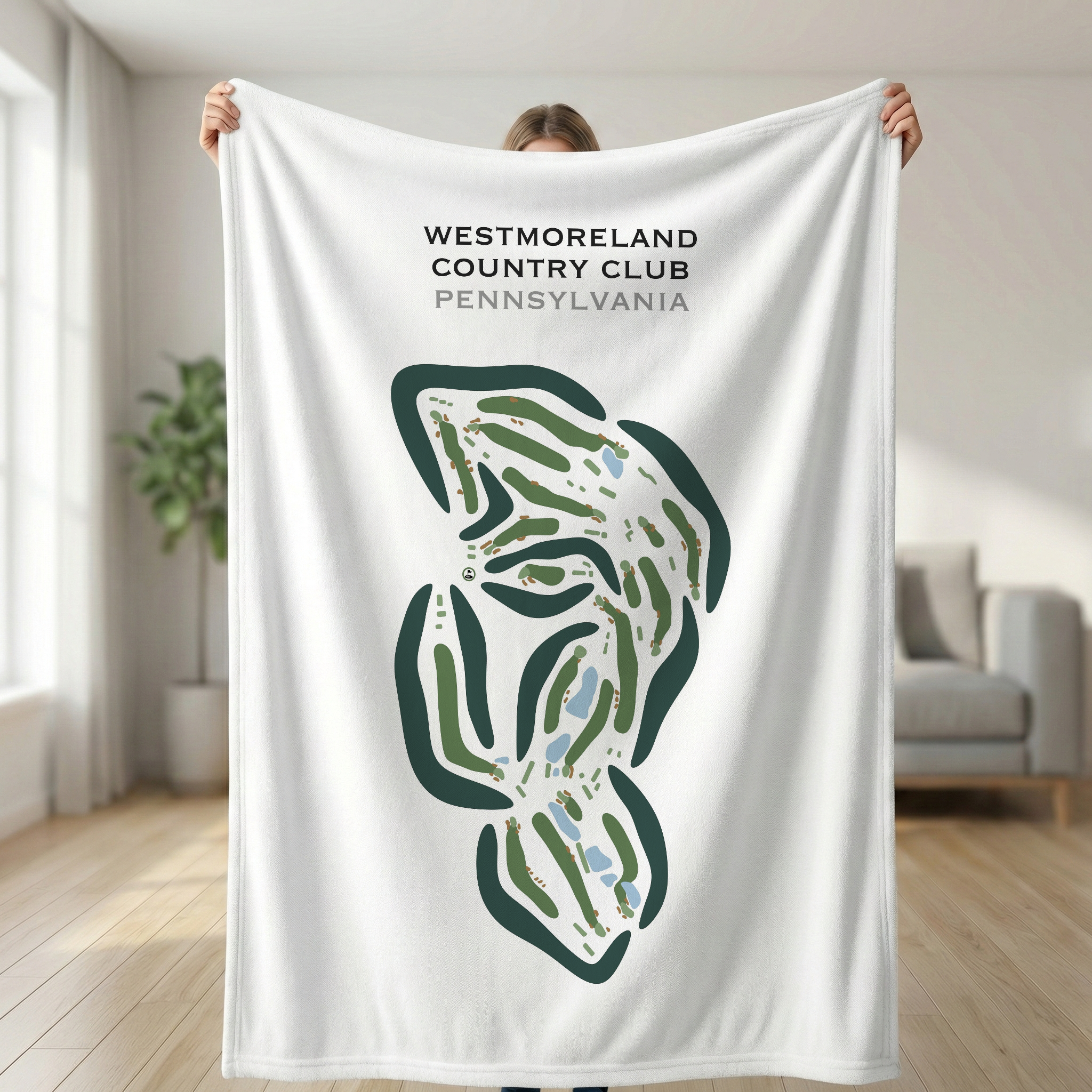 Westmoreland Country Club, Pennsylvania - Printed Golf Courses