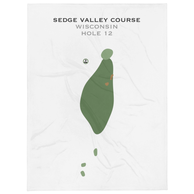 Sand Valley Golf Resort - Sedge Valley Course - Hole 12, Wisconsin - Printed Golf Courses