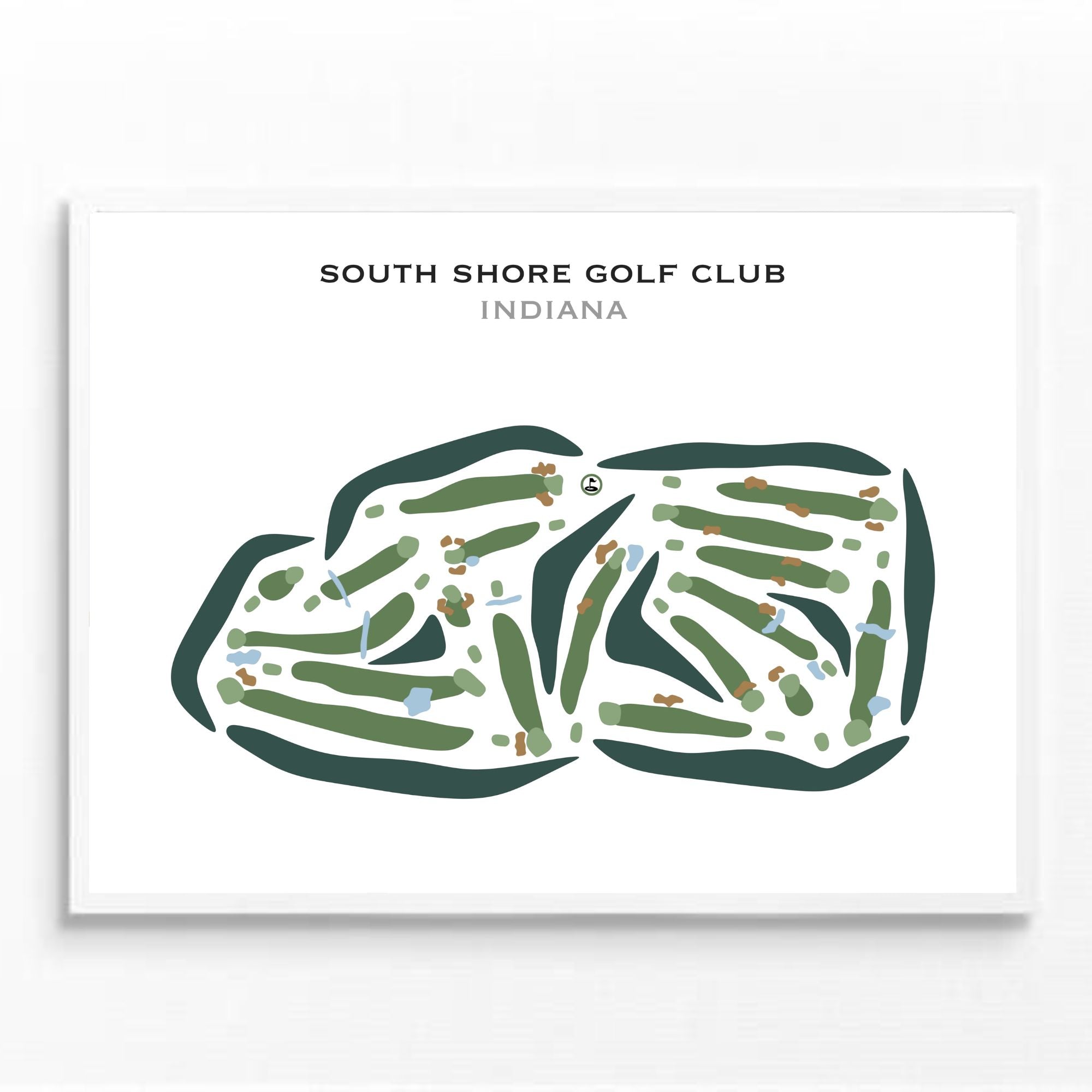 South Shore Golf Club, Indiana - Printed Golf Courses
