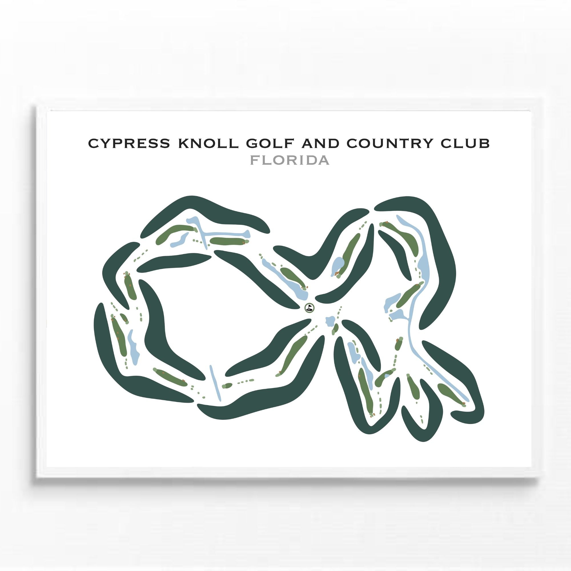 Cypress Knoll Golf & Country Club, Florida - Printed Golf Courses