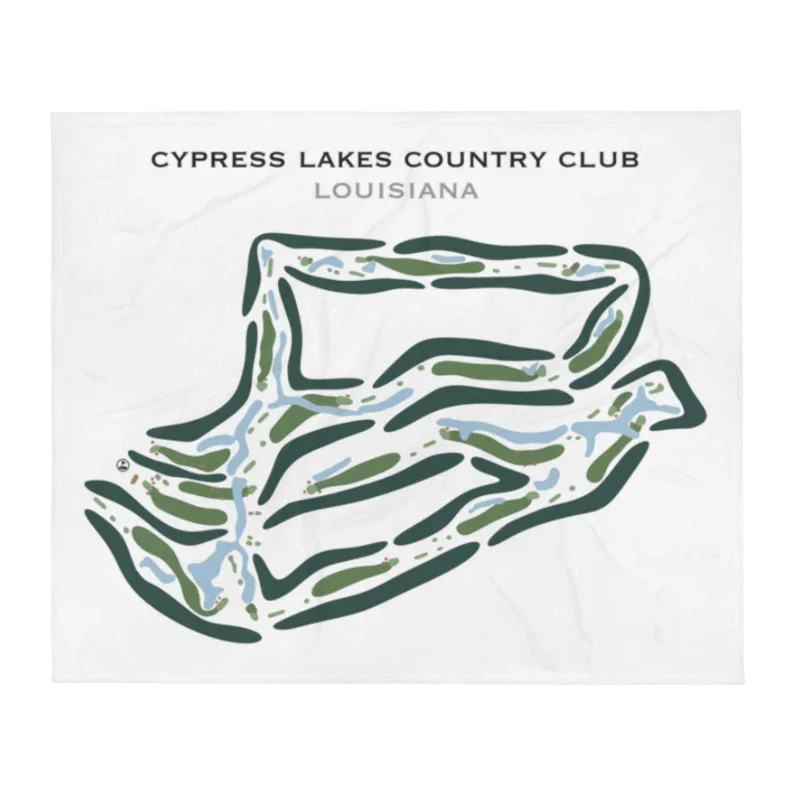 Cypress Lakes Country Club, Louisiana - Printed Golf Course