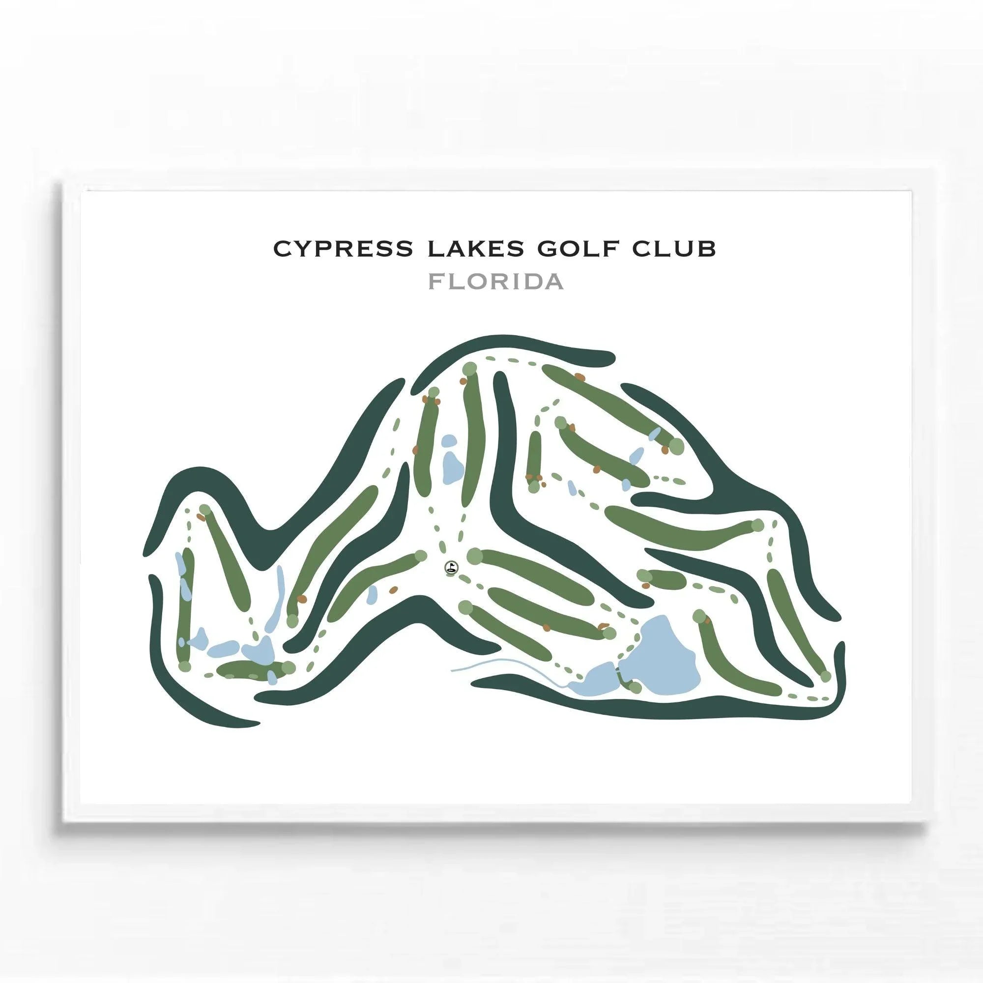 Cypress Lakes Golf Club, Florida - Printed Golf Courses