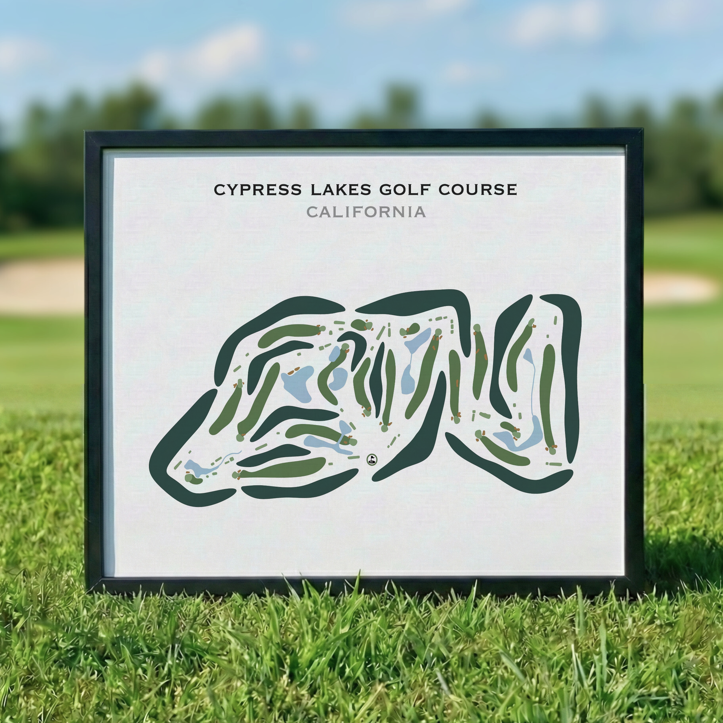 Cypress Lakes Golf Course, California - Printed Golf Courses