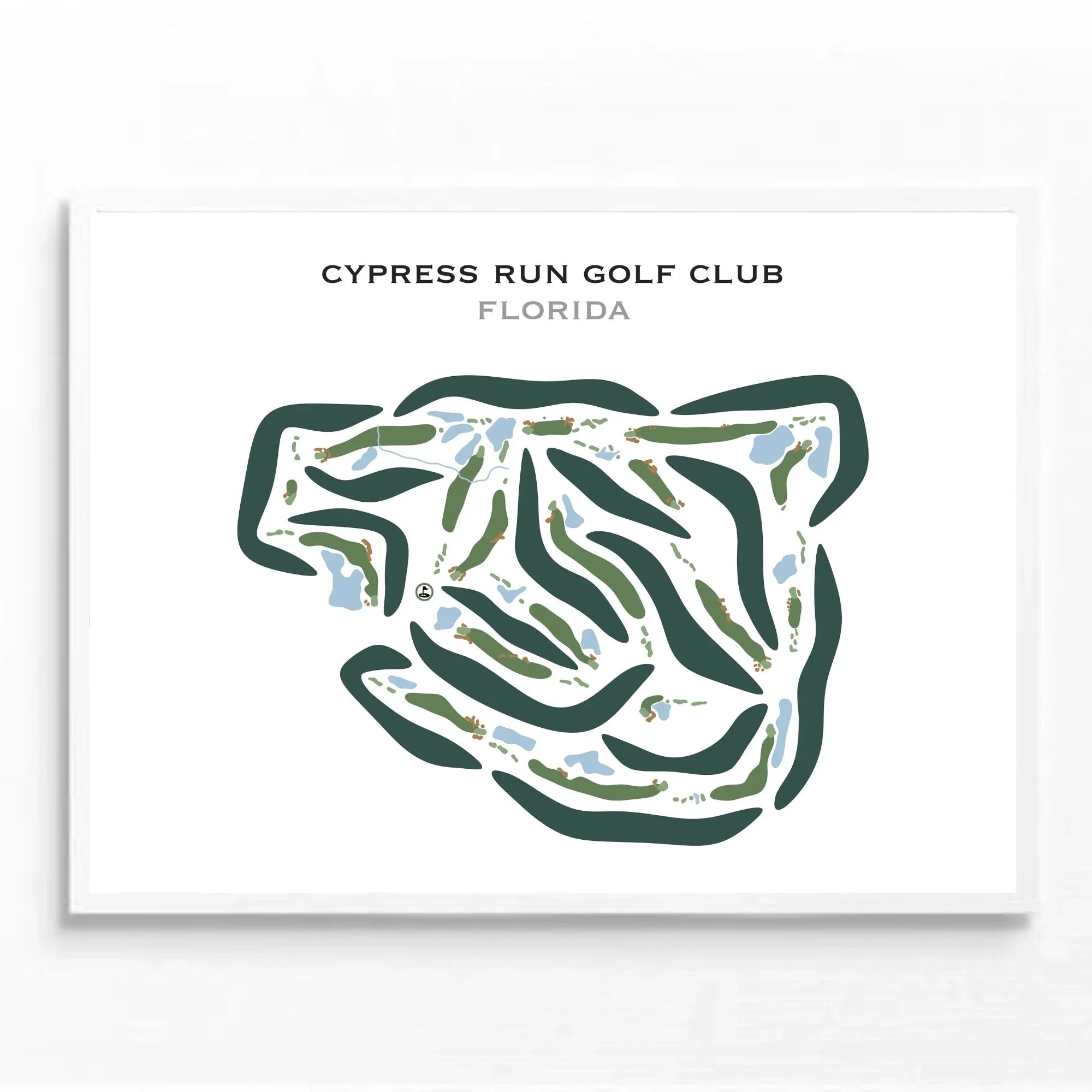 Cypress Run Golf Club, Florida - Printed Golf Course
