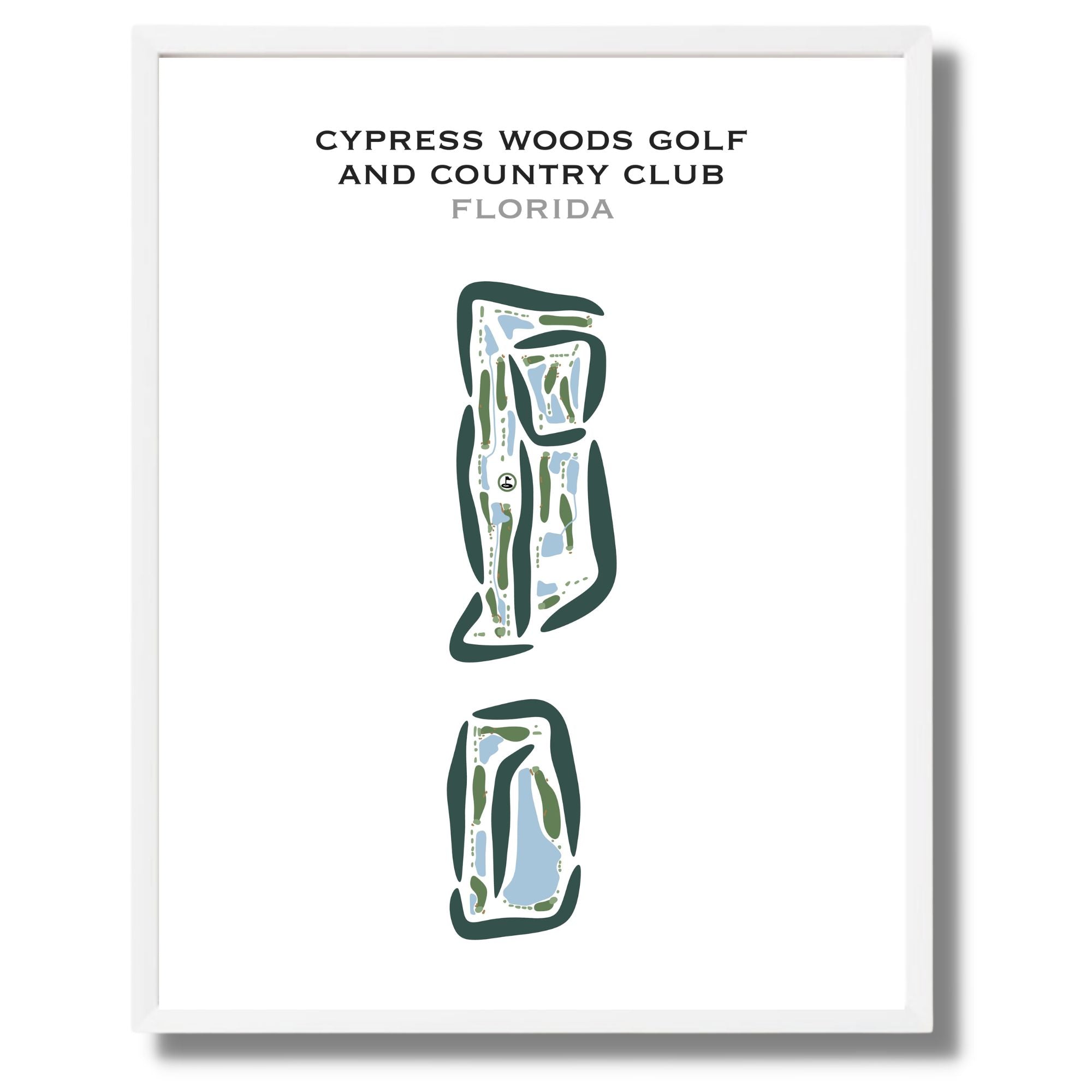 Cypress Woods Golf & Country Club, Florida - Printed Golf Courses