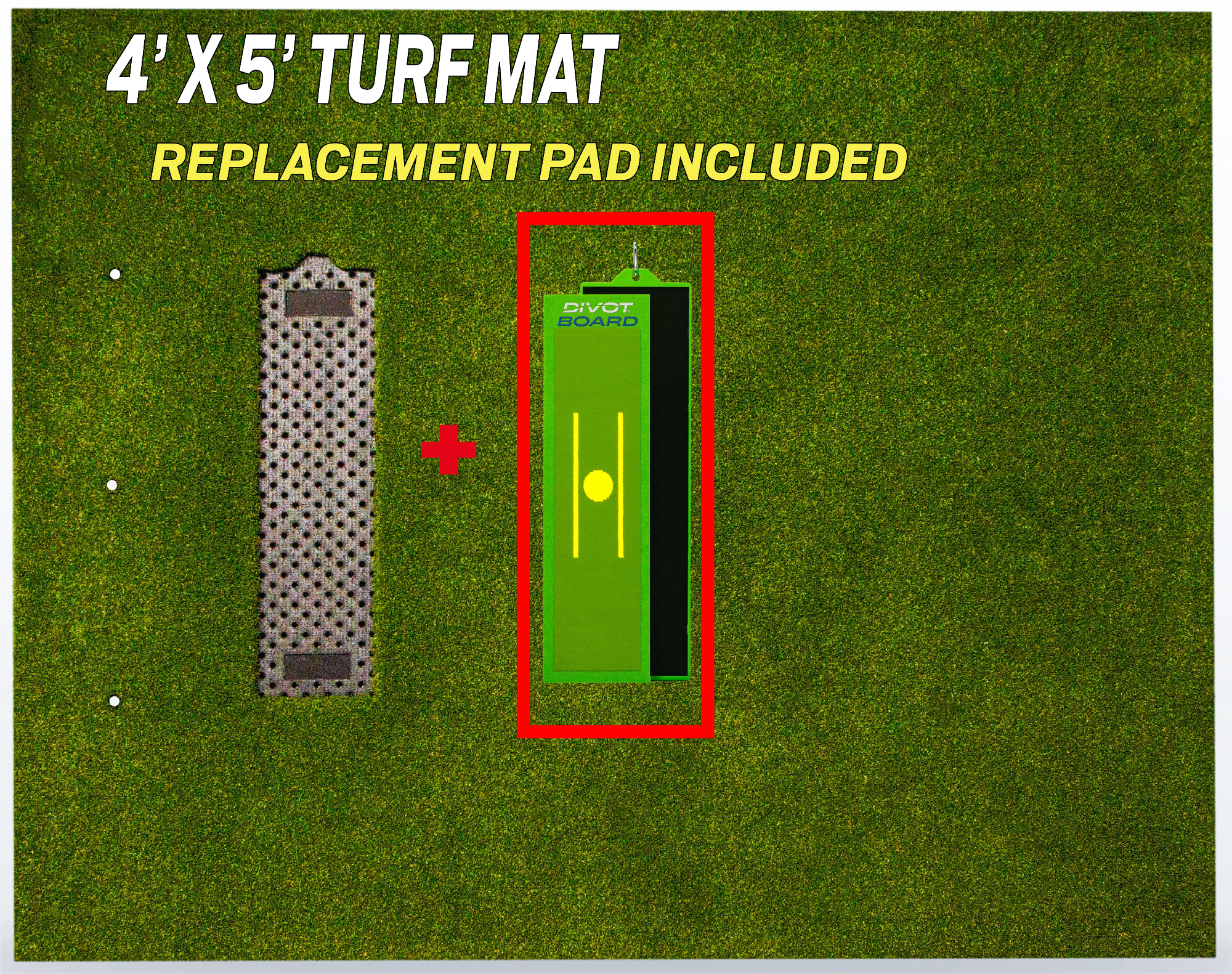 Divot Board Turf Mat 4x5 - Mat Only - Perfect for Existing Divot Board Owners