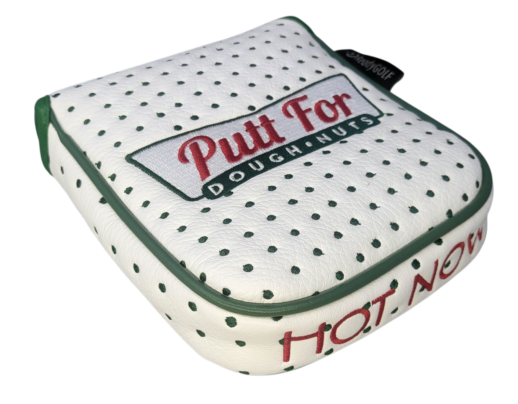 L.A.B. DF2.1 Embroidered Center-Shafted Putter Cover by ReadyGOLF - Donut Box (Putt for Dough-Nuts)