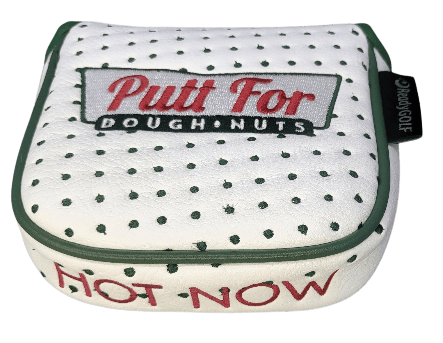 Donut Box (Putt for Dough-Nuts) Embroidered Mallet Putter Cover by ReadyGOLF