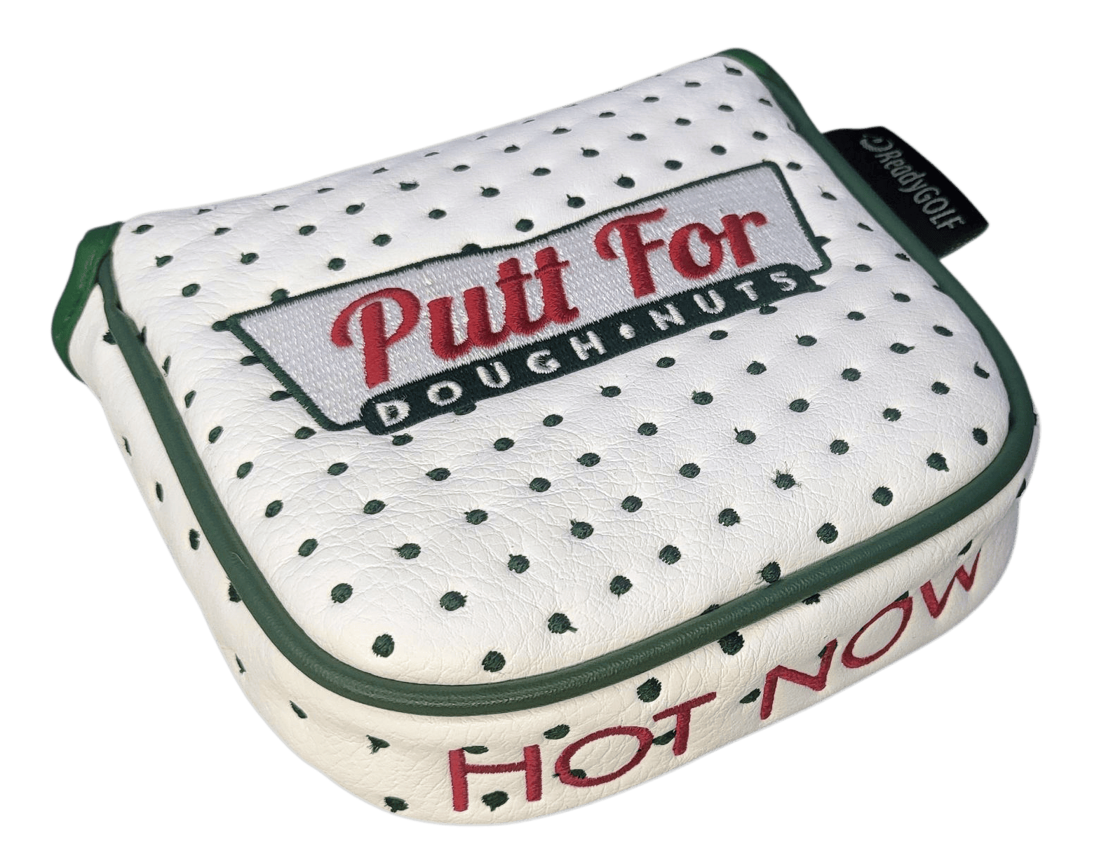 Donut Box (Putt for Dough-Nuts) Embroidered Mallet Putter Cover by ReadyGOLF