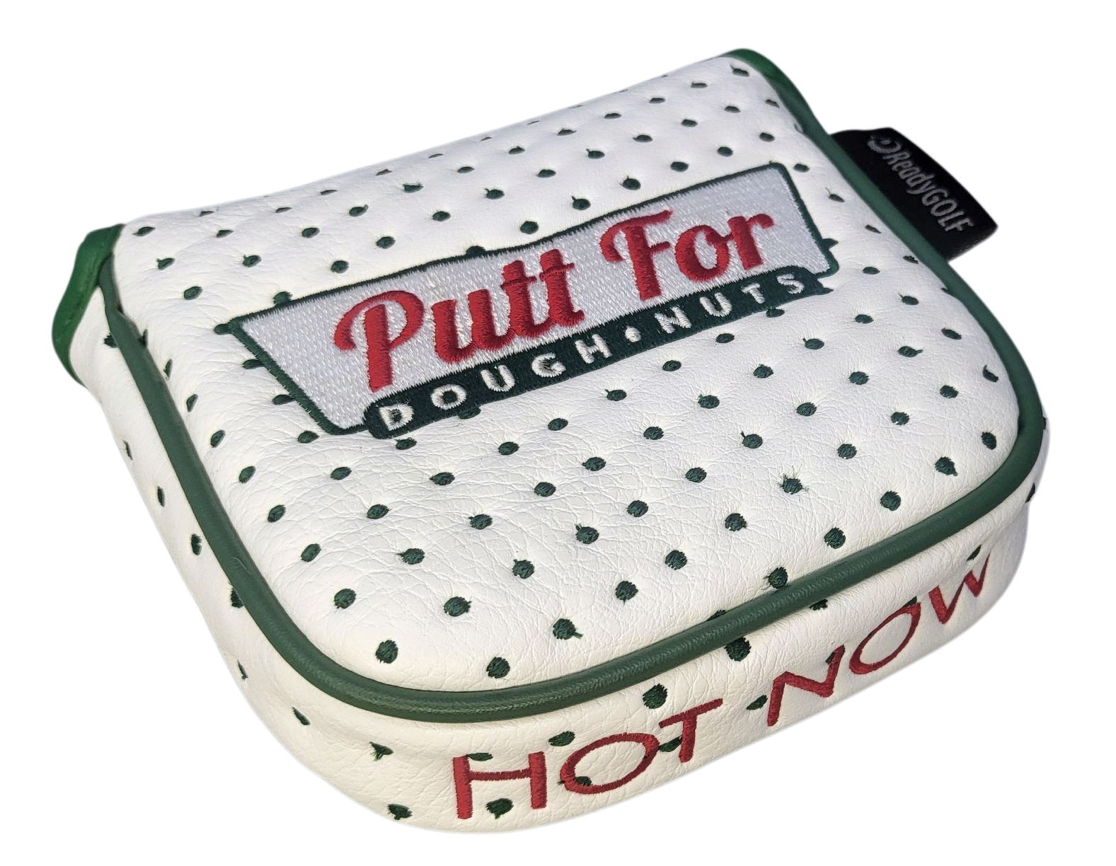 Donut Box (Putt for Dough-Nuts) Embroidered Mallet Putter Cover by ReadyGOLF