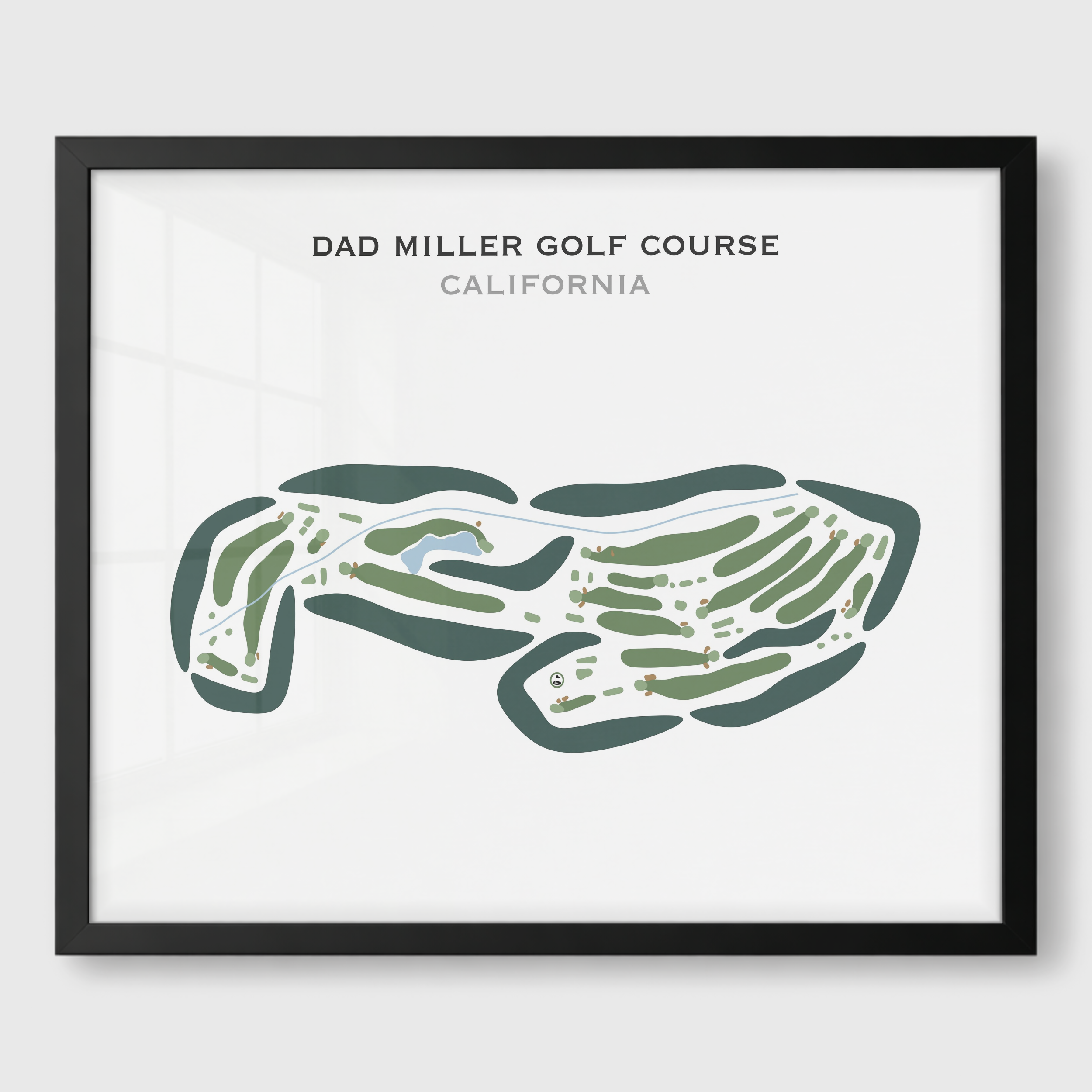 Dad Miller Golf Course, California - Printed Golf Course