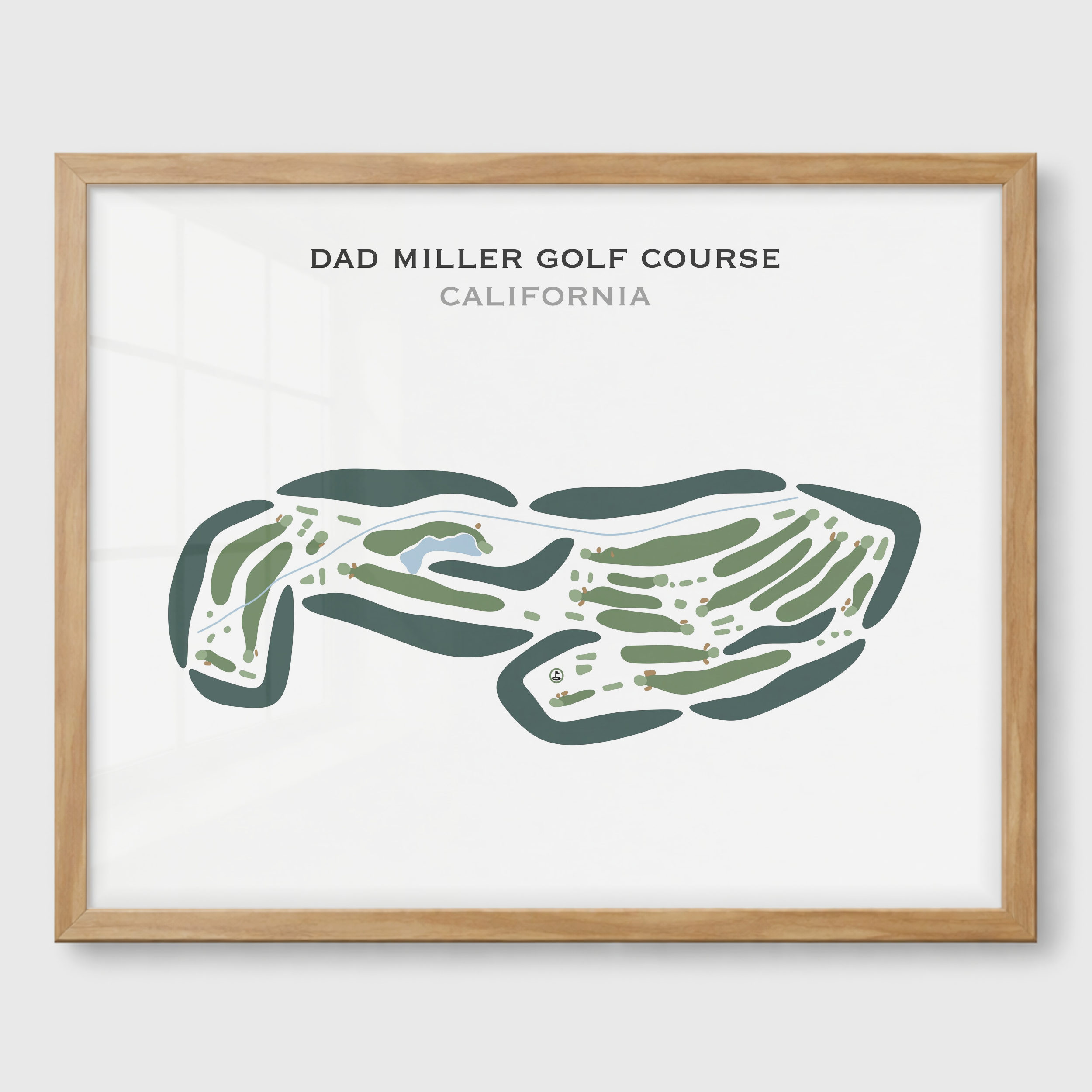 Dad Miller Golf Course, California - Printed Golf Course