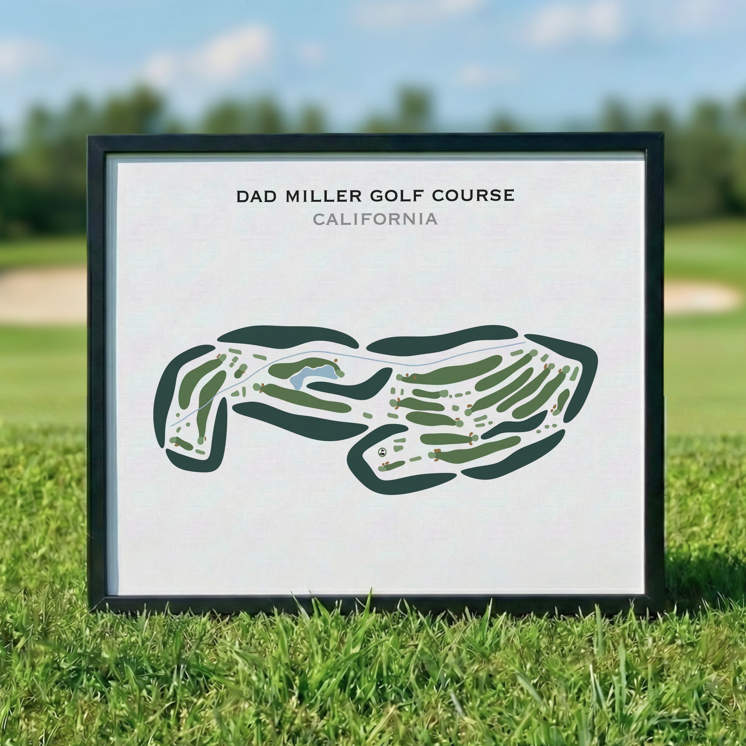 Dad Miller Golf Course, California - Printed Golf Course
