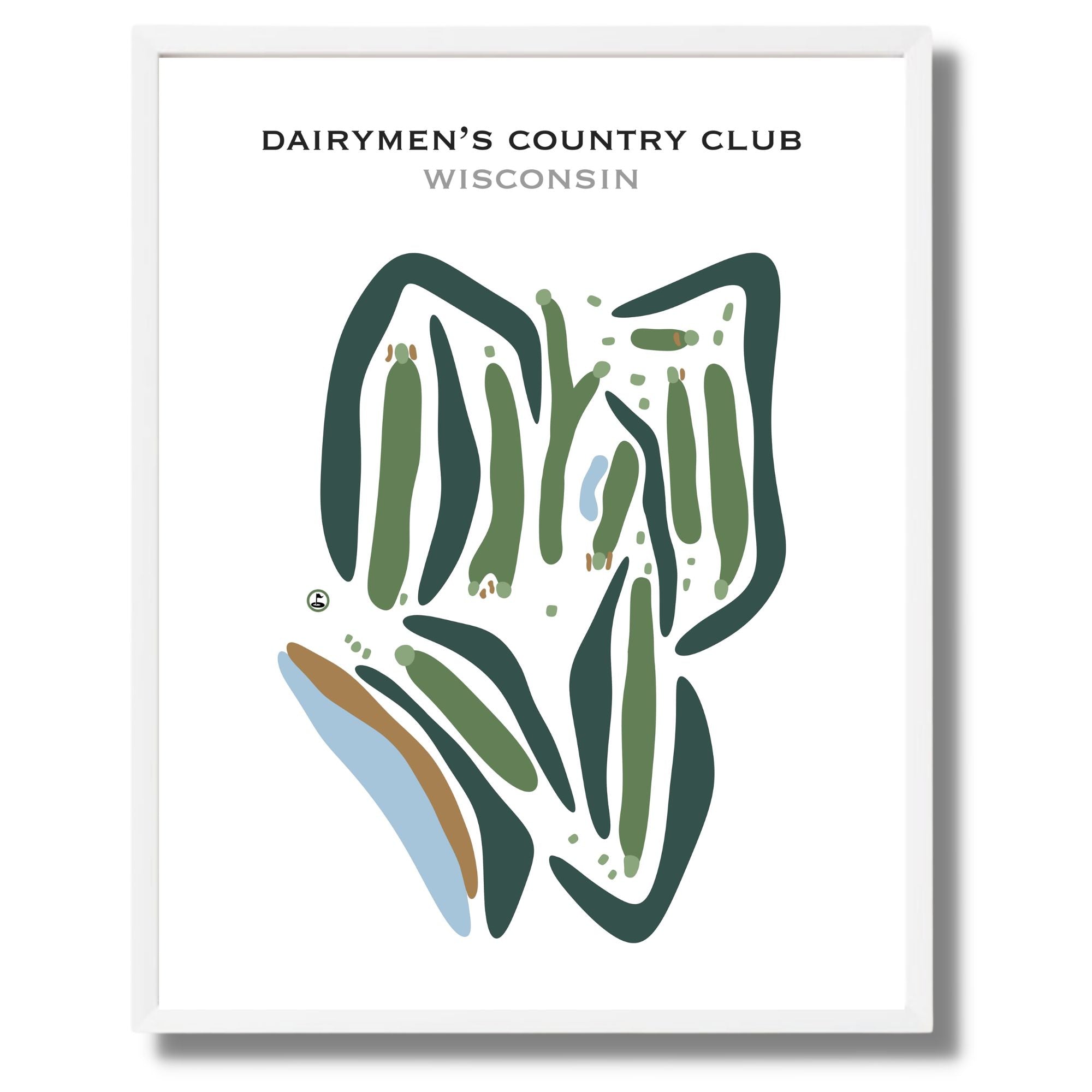 Dairymen's Country Club, Wisconsin - Printed Golf Courses