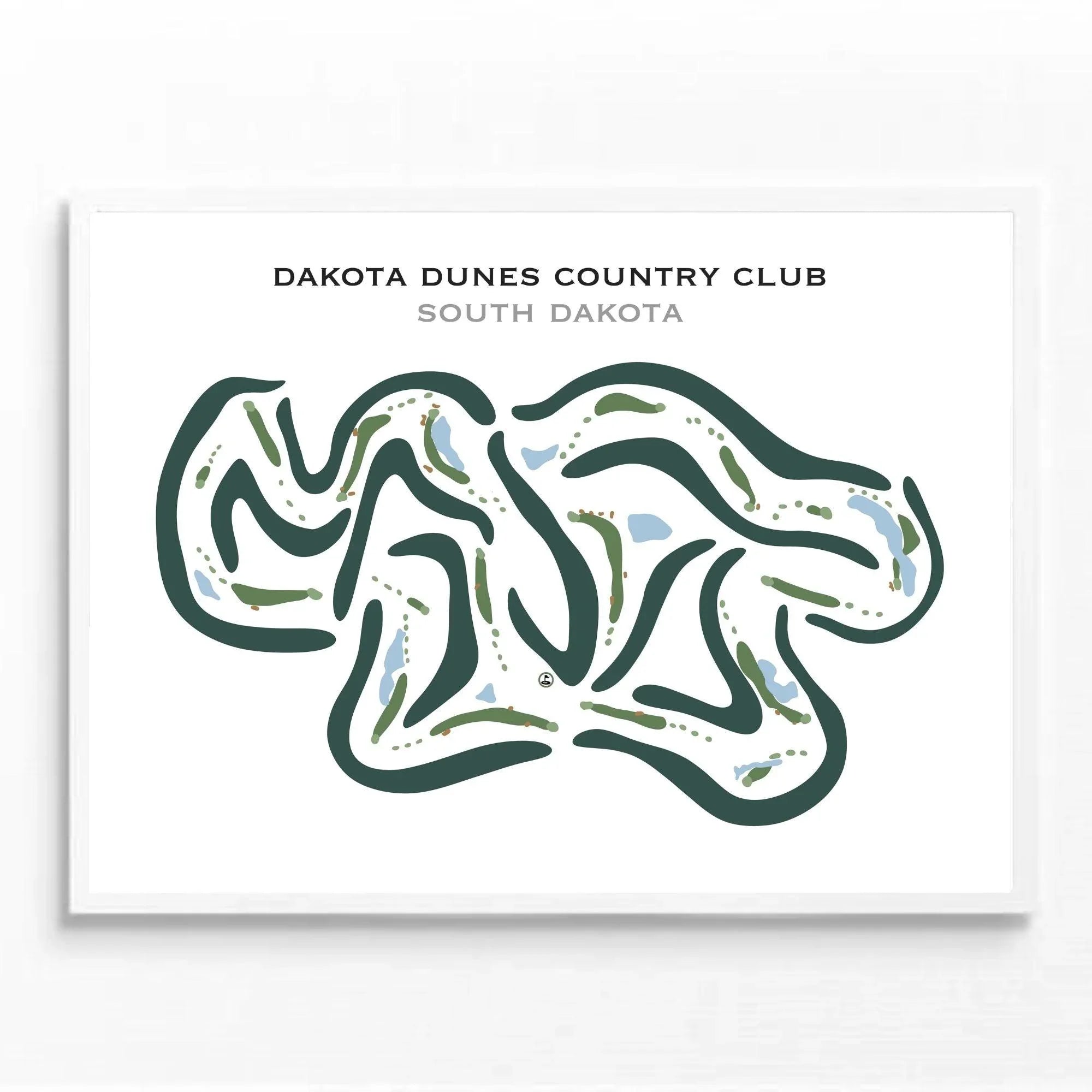 Dakota Dunes Country Club, South Dakota - Printed Golf Courses