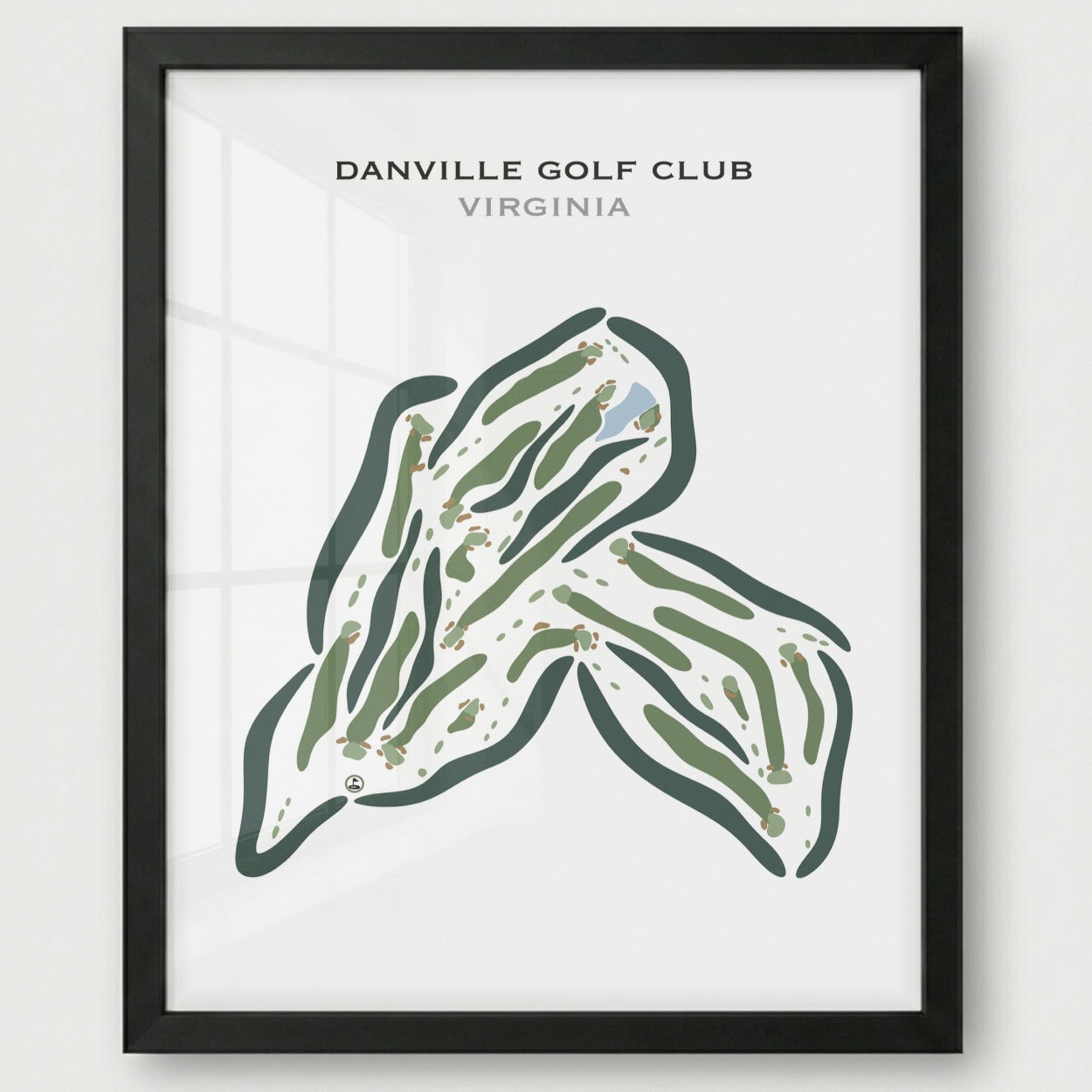Danville Golf Club, Virginia - Printed Golf Courses
